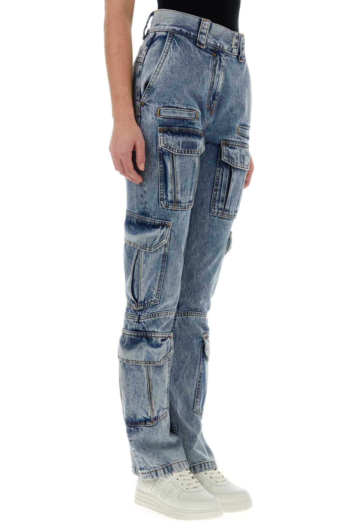 Givenchy Women Denim Cargo Jeans GIVENCHY