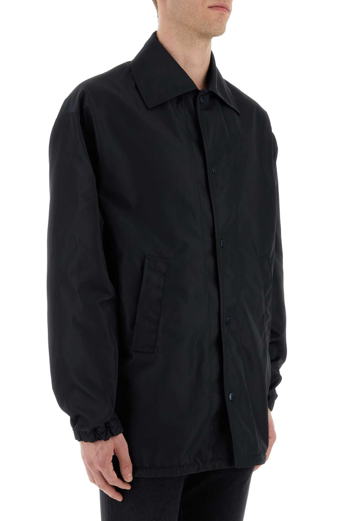 Dolce & Gabbana Men Midnight Blue Nylon Jacket DOLCE & GABBANA