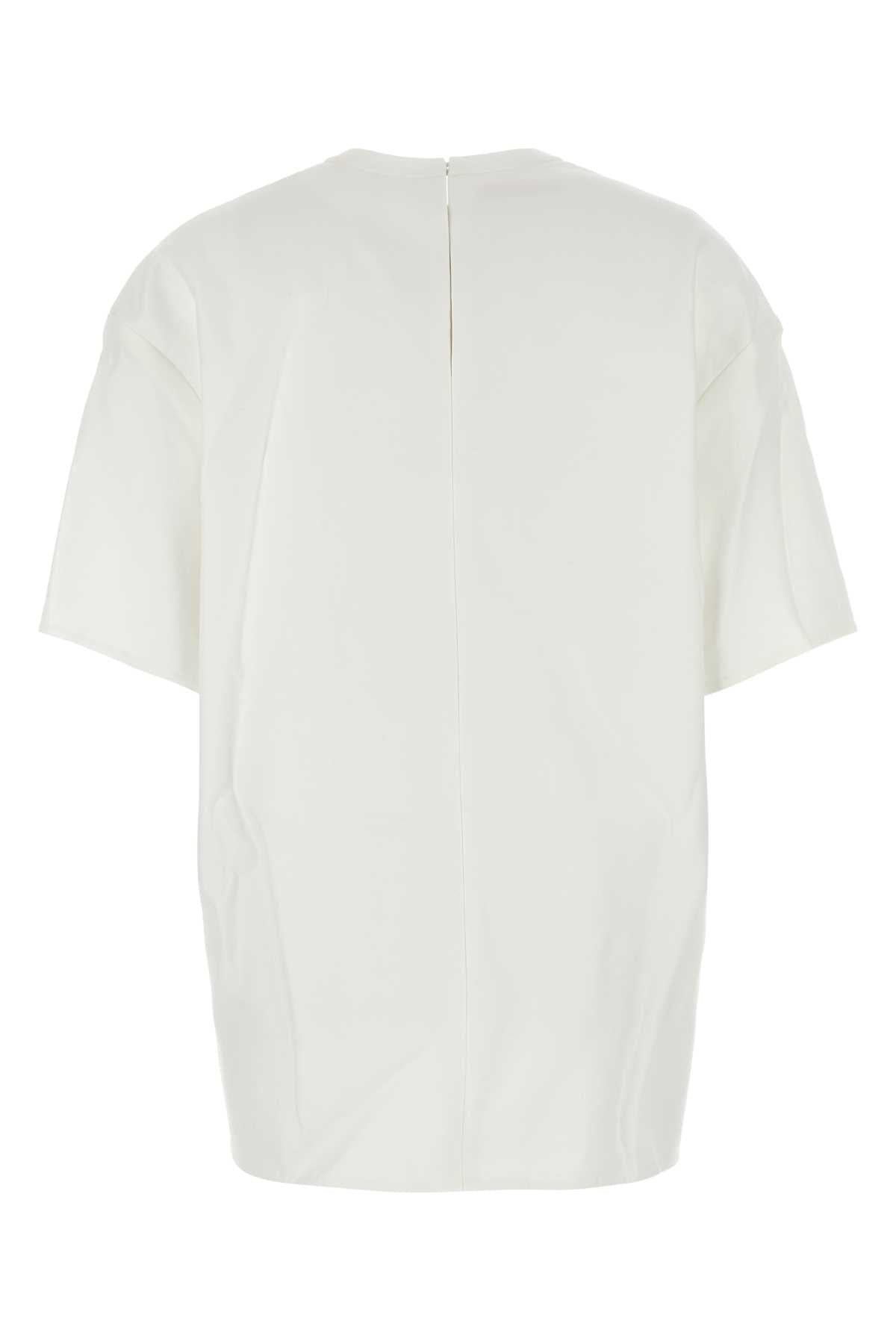 Valentino Garavani Women White Cotton Blend T-Shirt VALENTINO GARAVANI
