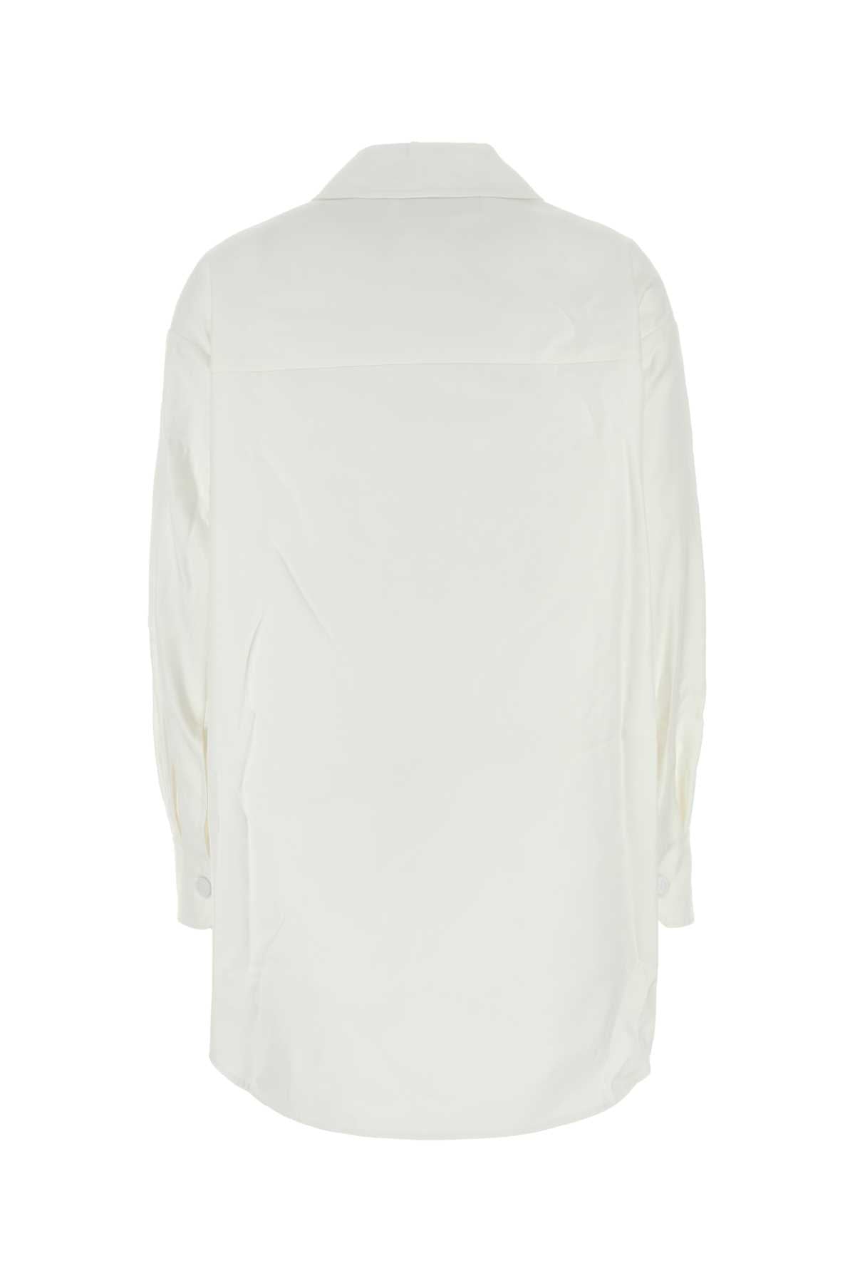 Valentino Garavani Women White Cotton Blend Oversize Jacket VALENTINO GARAVANI