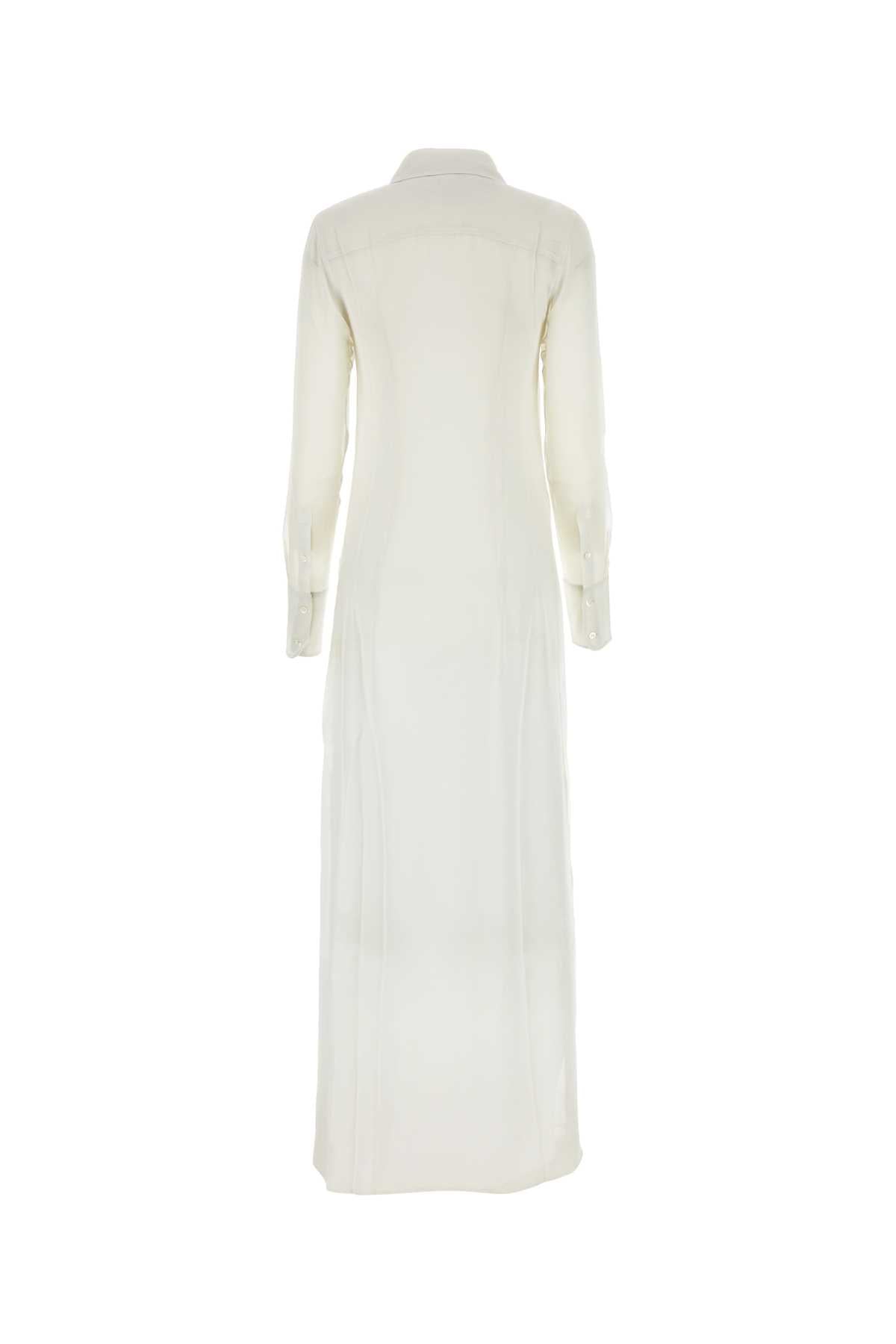 Ami Women Chalk Crepe Shirt Dress AMI PARIS