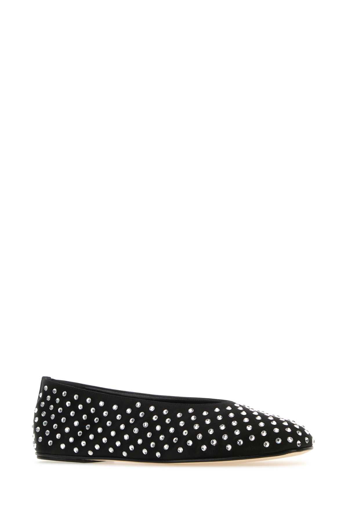Magda Butrym Women Black Satin Ballerinas MAGDA BUTRYM