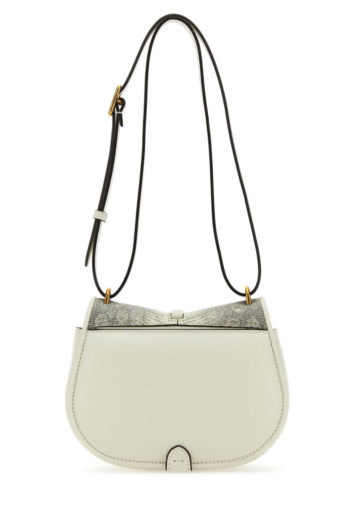 Fendi Women White Leather Mini C Mon Crossbody Bag FENDI