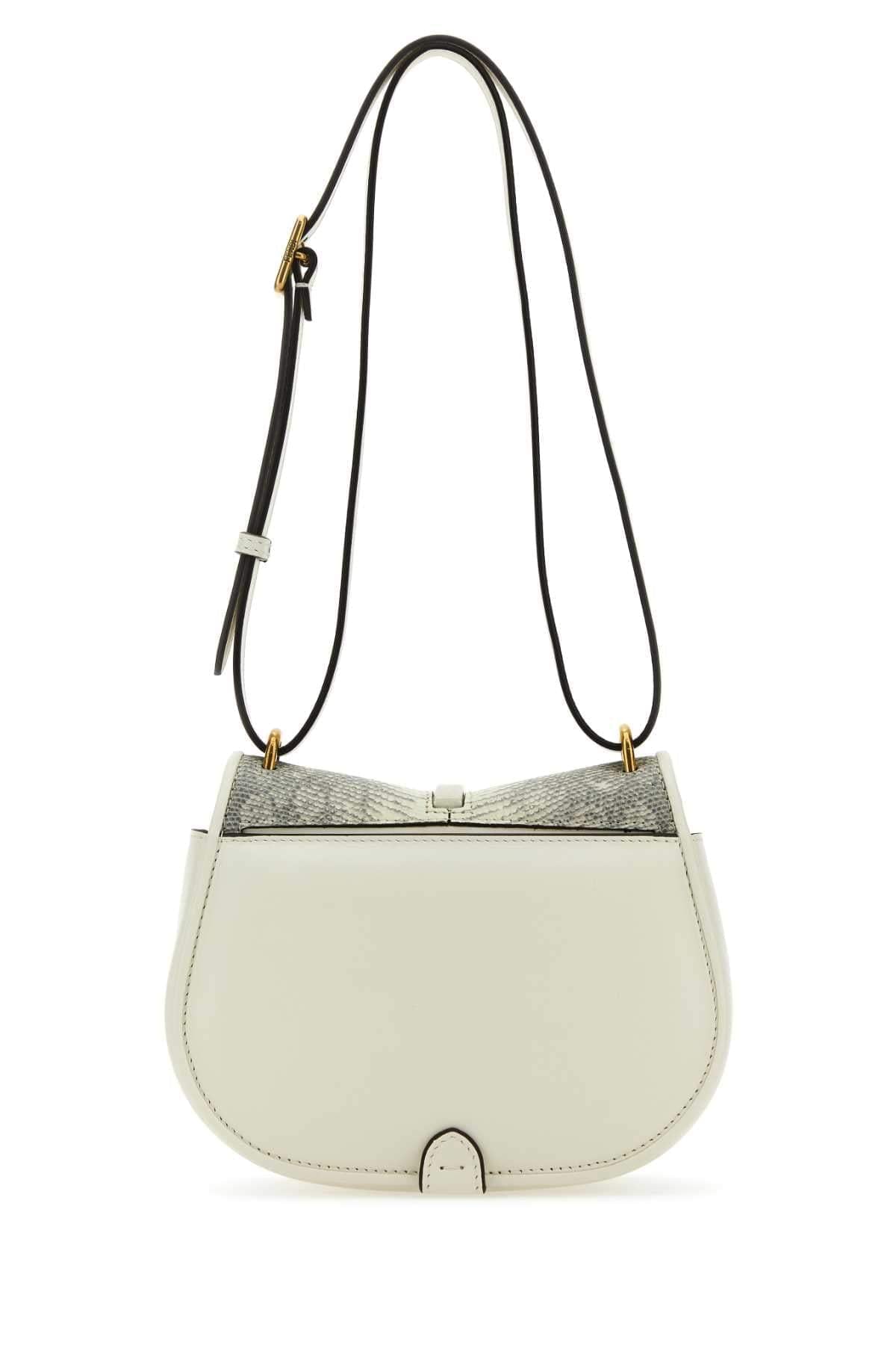 Fendi Women White Leather Mini C Mon Crossbody Bag FENDI
