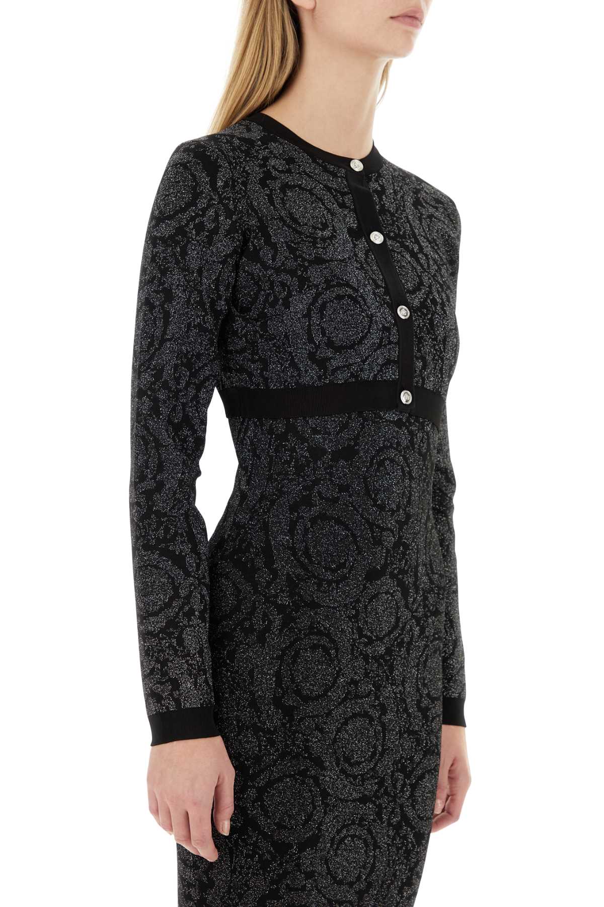 Versace Women Embroidered Stretch Viscose Blend Cardigan VERSACE