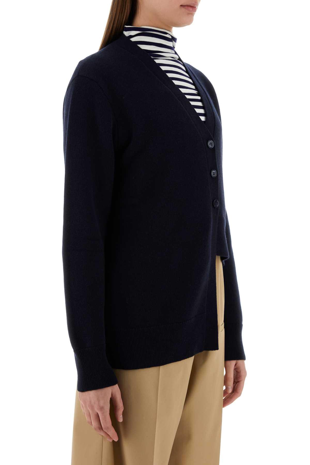 Loewe Women Midnight Blue Cashmere Cardigan LOEWE