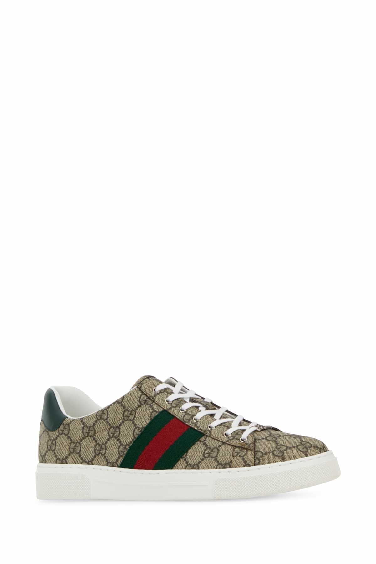 Gucci Men Gg Supreme Fabric Ace Sneakers GUCCI