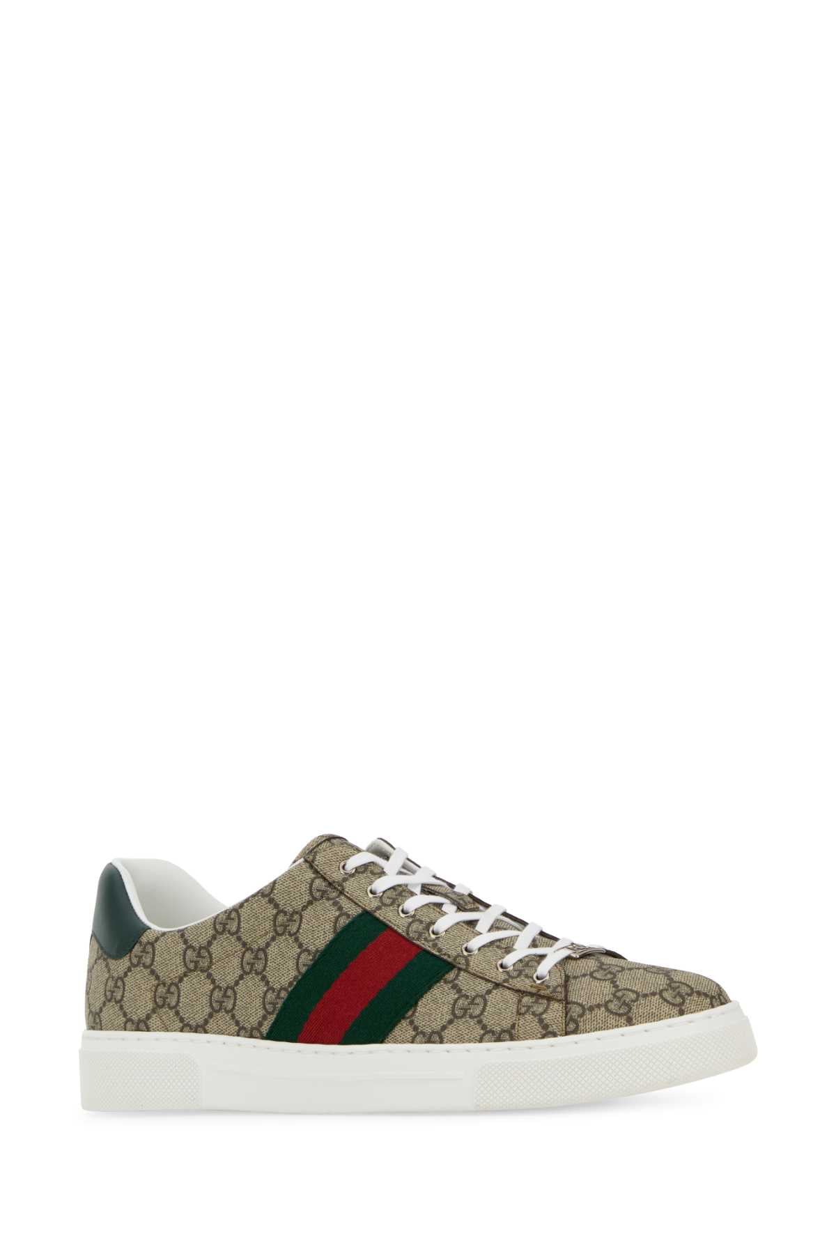 Gucci Men Gg Supreme Fabric Ace Sneakers GUCCI