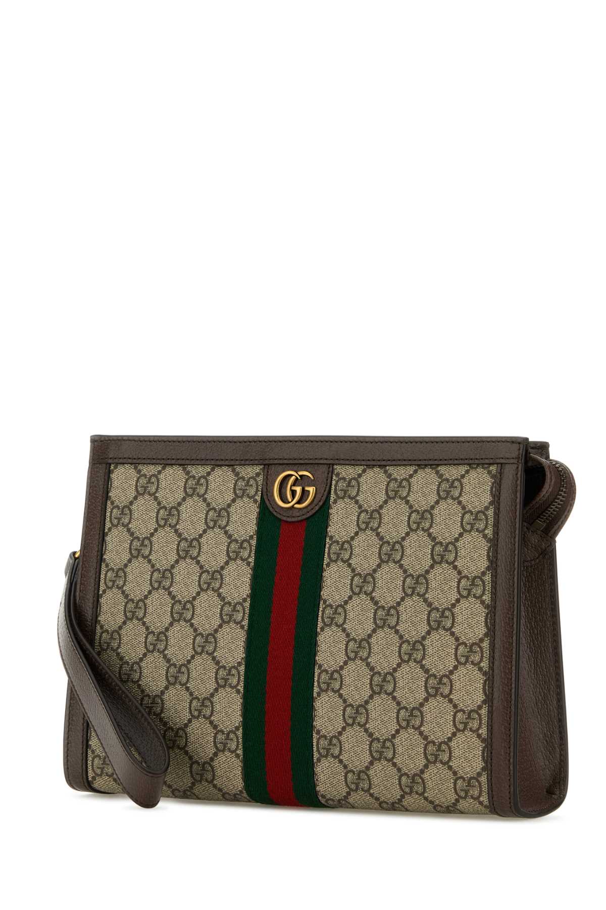 Gucci Men Printed Gg Supreme Fabric Ophidia Clutch GUCCI