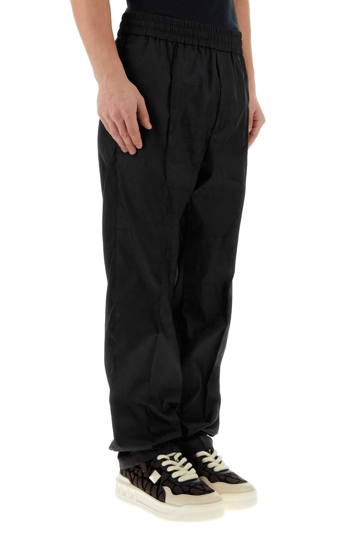 Valentino Garavani Men Black Toile Iconographe Chino Pant VALENTINO GARAVANI