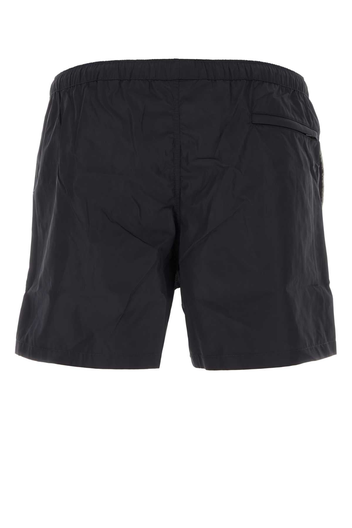 Valentino Garavani Men Midnight Blue Nylon Swimming Shorts VALENTINO GARAVANI