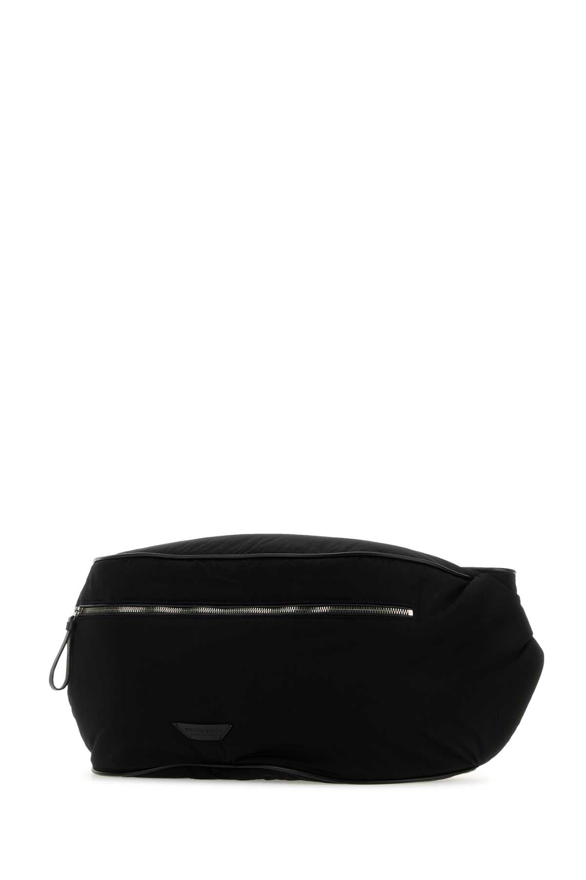 Bottega Veneta Men Black Fabric Belt Bag BOTTEGA VENETA