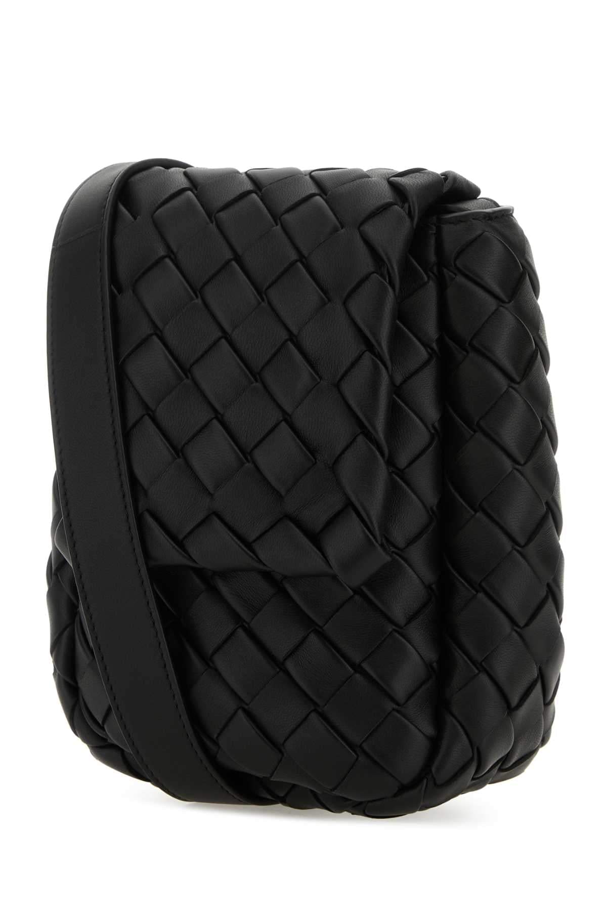 Bottega Veneta Men Black Leather Crossbody Bag BOTTEGA VENETA