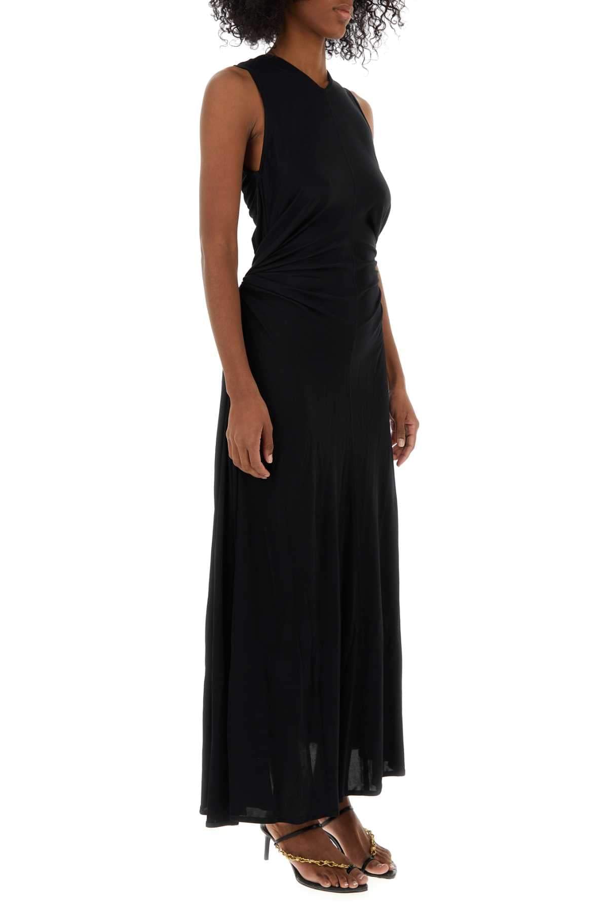 Bottega Veneta Women Black Jersey Long Dress BOTTEGA VENETA