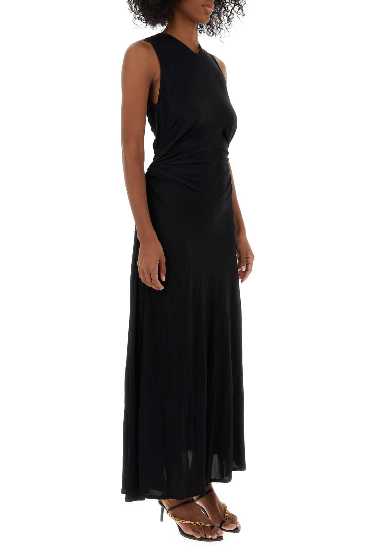 Bottega Veneta Women Black Jersey Long Dress BOTTEGA VENETA