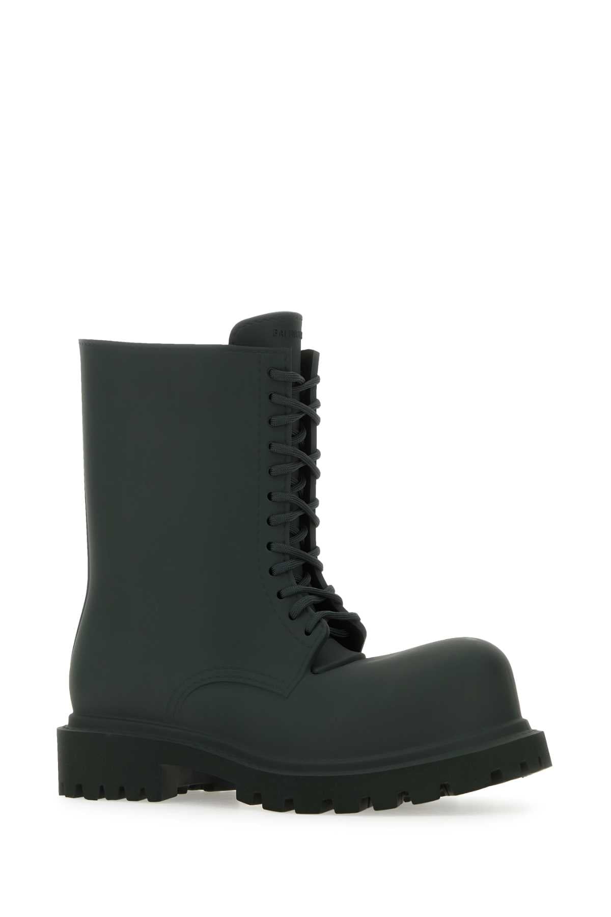 Balenciaga Men Bottle Green Eva Boots