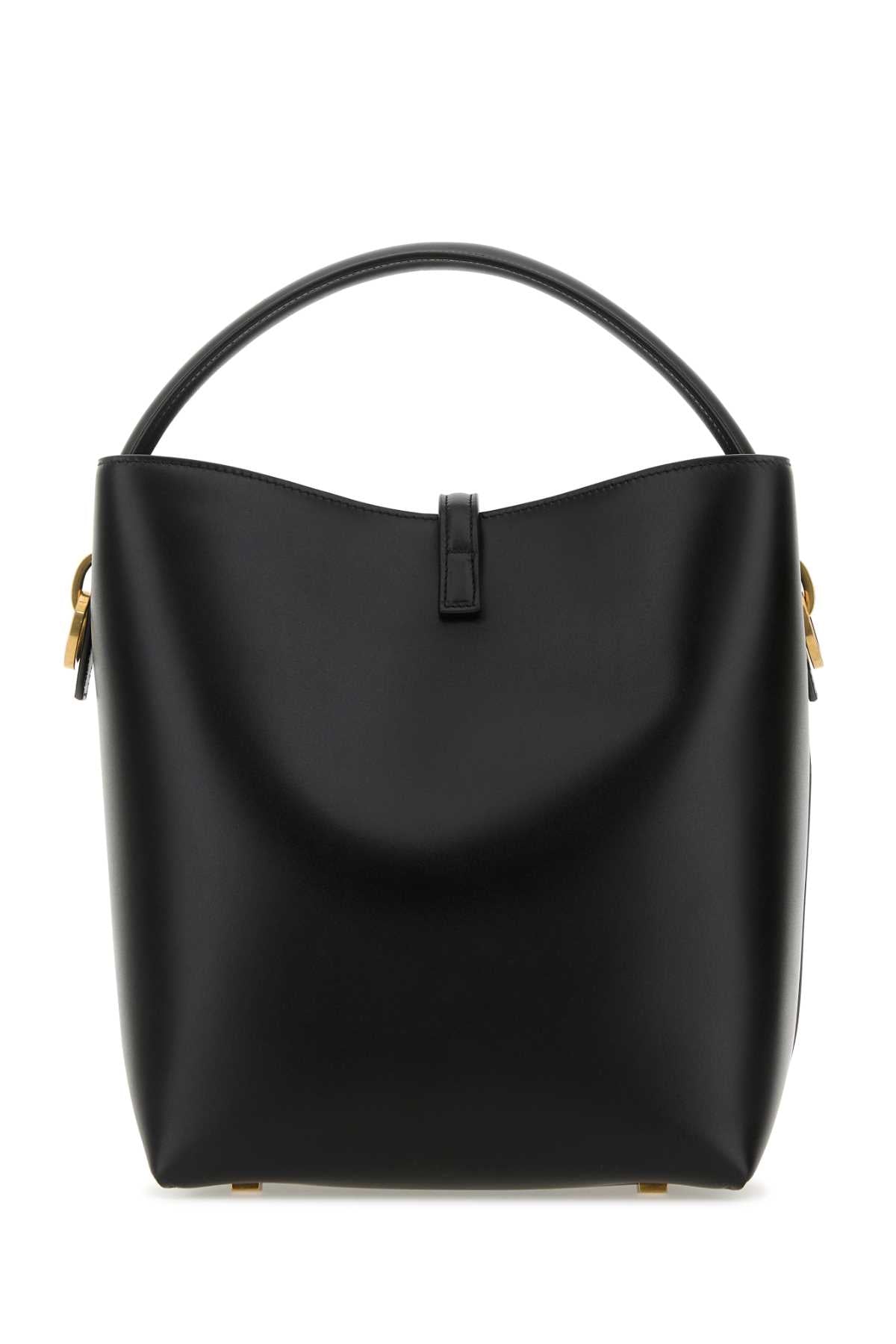 Saint Laurent Women Black Leather Le 37 Bucket Bag SAINT LAURENT
