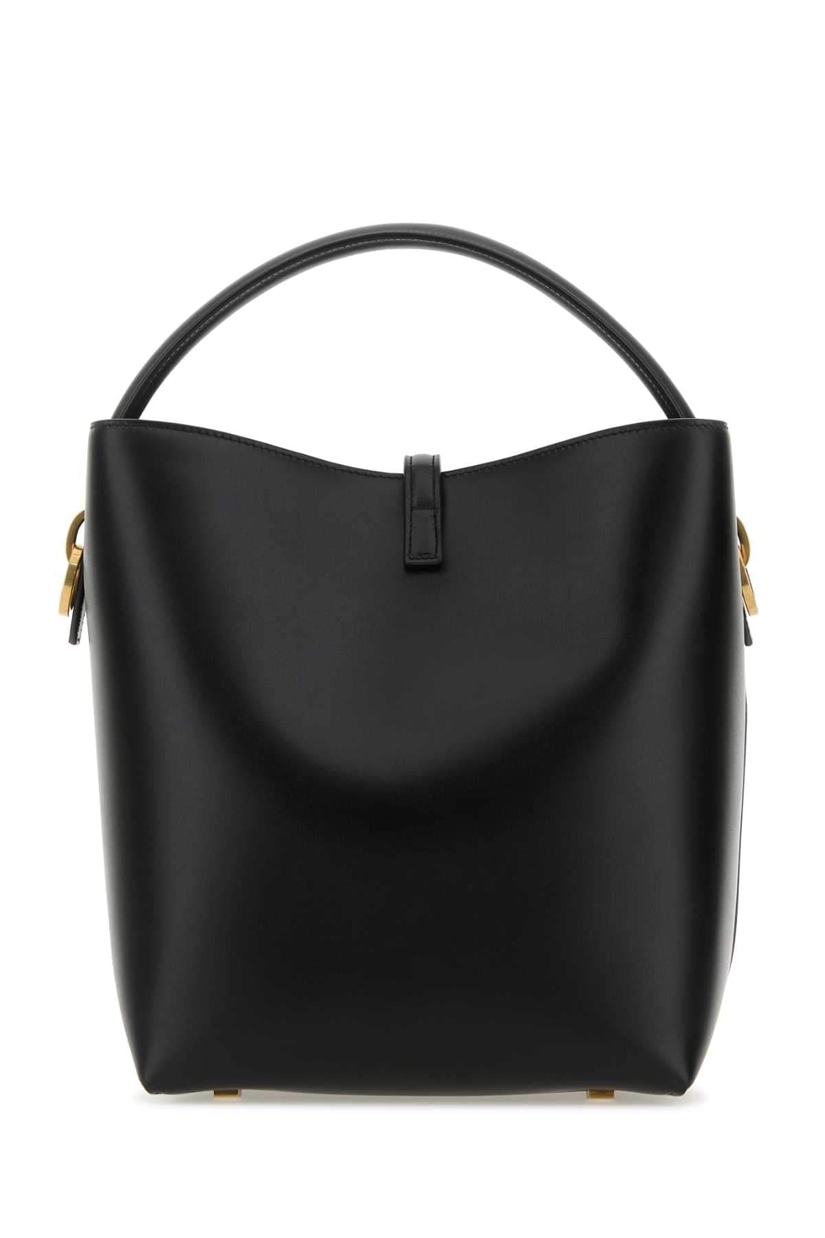 Saint Laurent Women Black Leather Le 37 Bucket Bag SAINT LAURENT