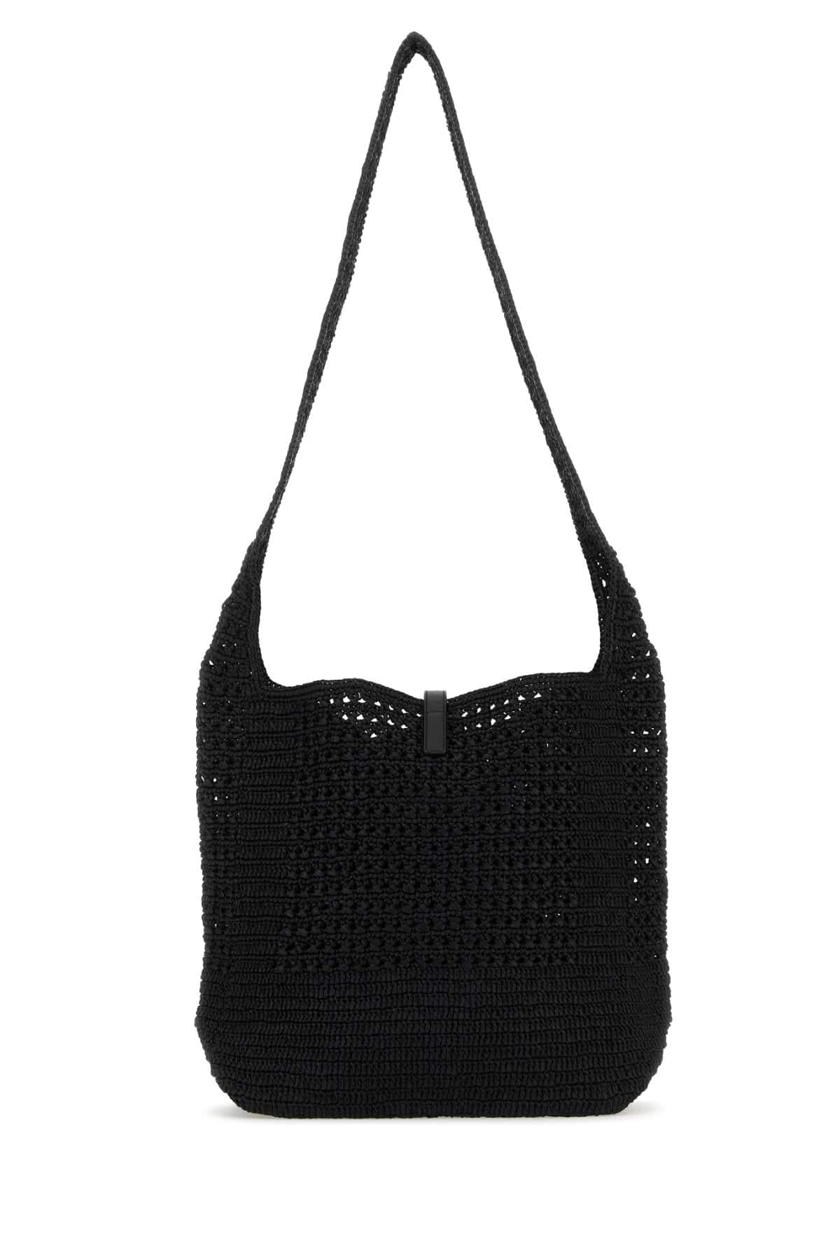 Saint Laurent Men Black Raffia Medium Le 5 Ã 7 Shoulder Bag SAINT LAURENT