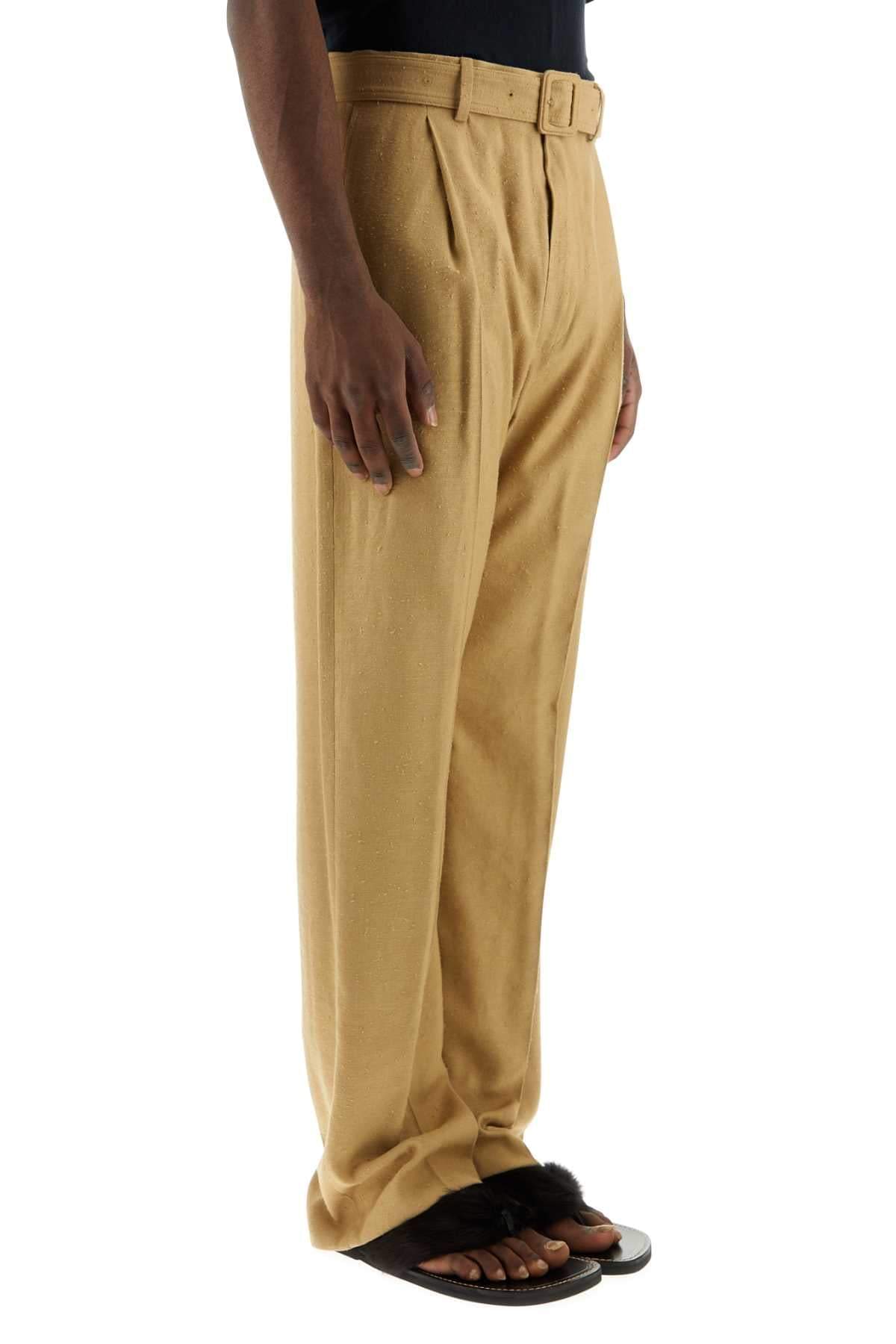 Dries Van Noten Men Camel Viscose Blend Pant DRIES VAN NOTEN