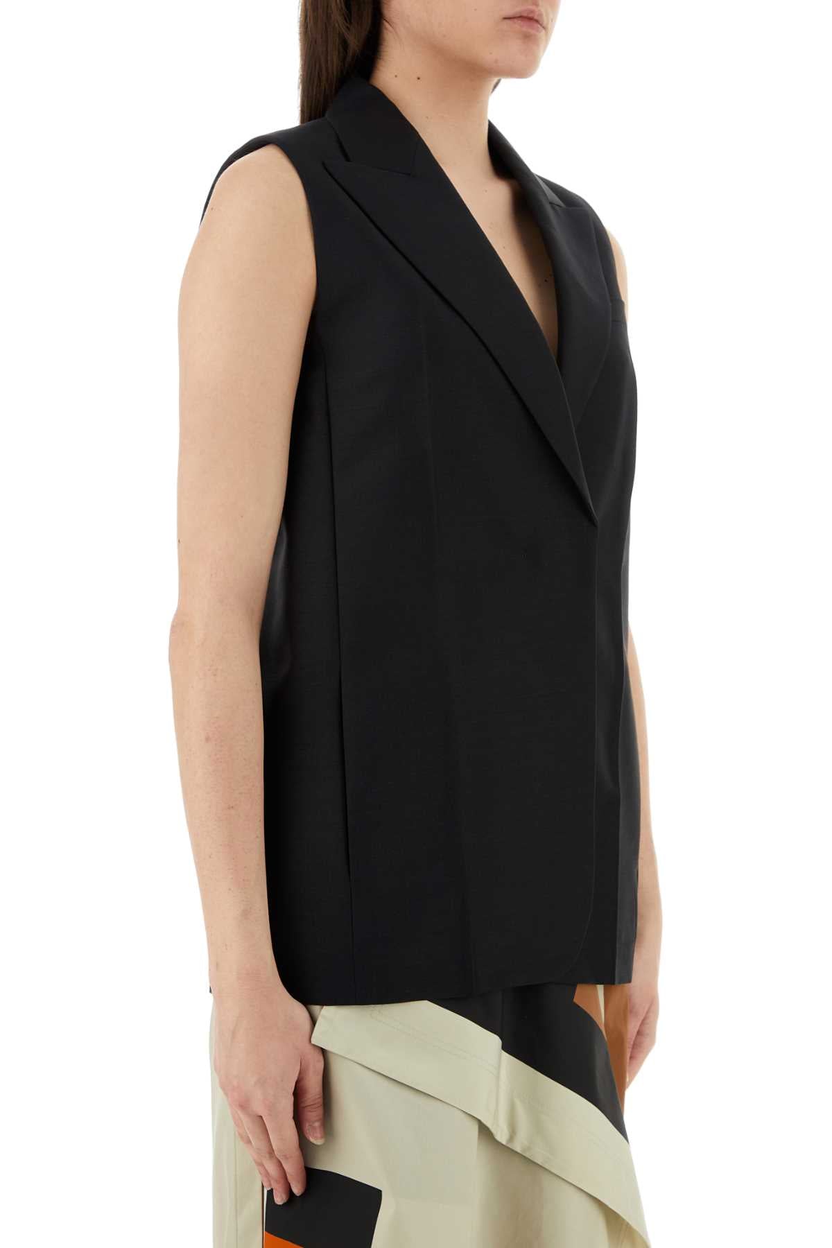 Fendi Women Black Mohair Blend Vest FENDI