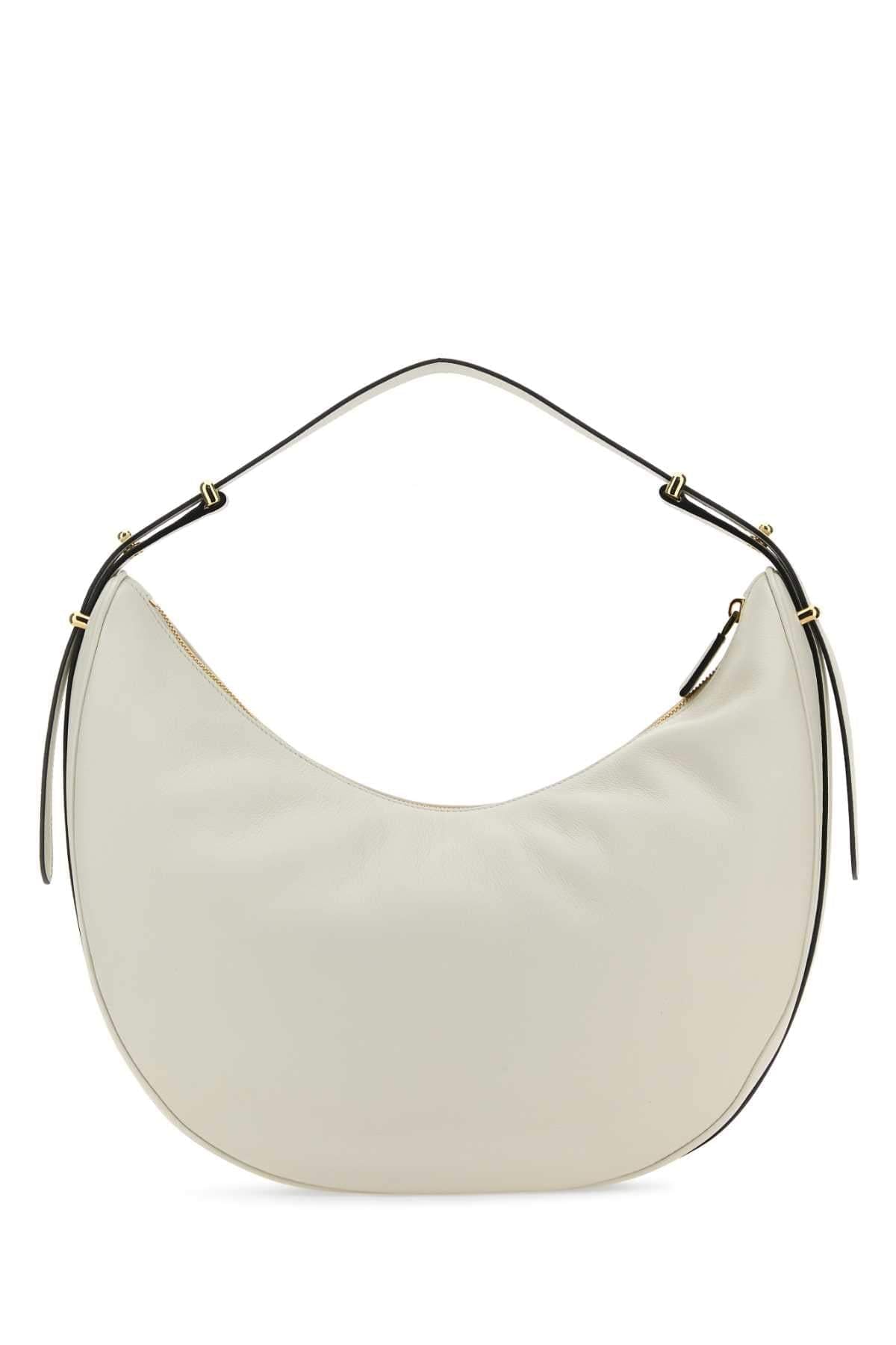 Prada Women White Leather Big Arqu㨠Handbag PRADA