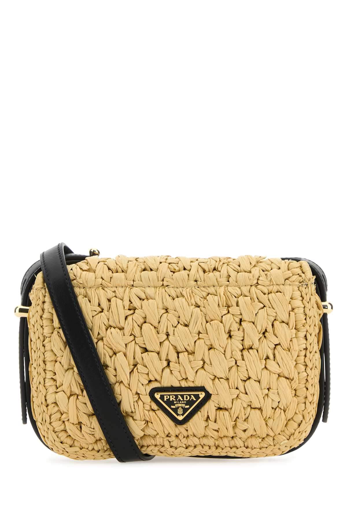 Prada Women Raffia Crossbody Bag PRADA