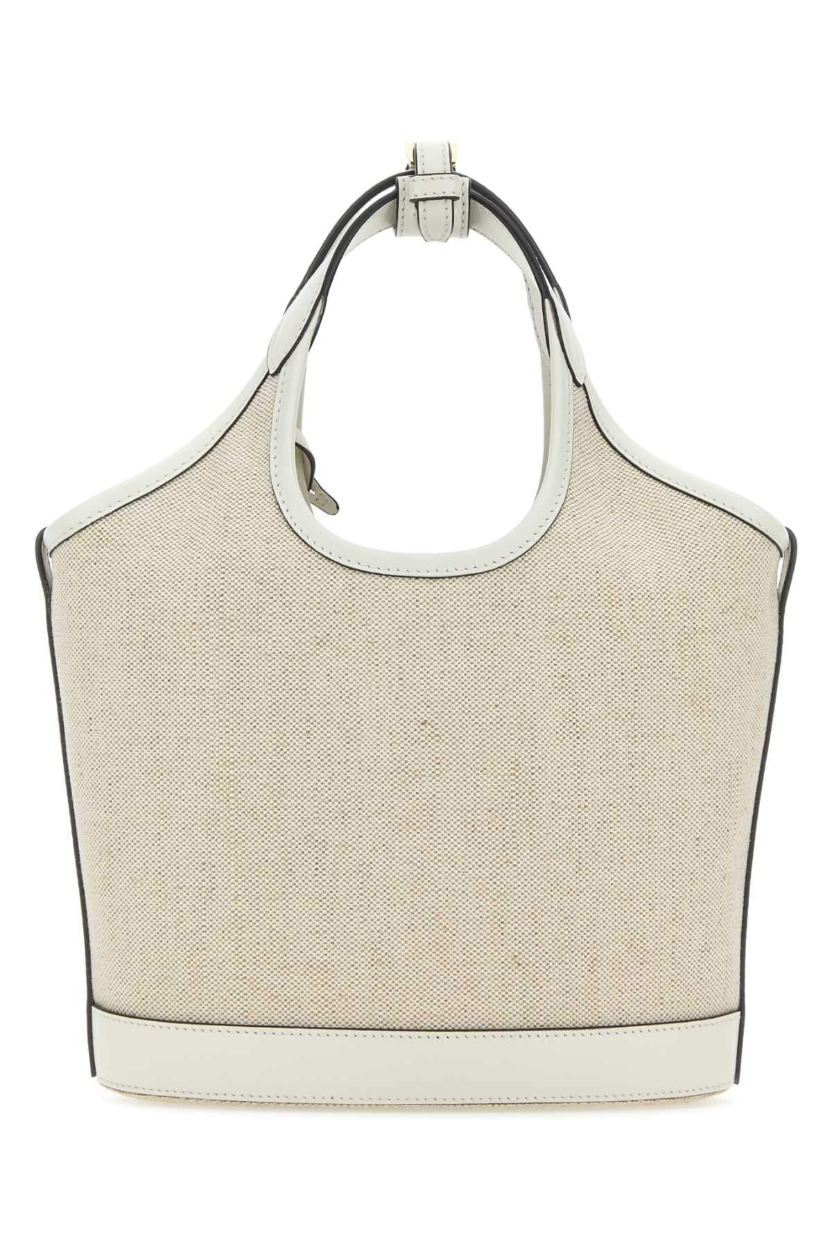 Prada Women Sand Canvas Handbag PRADA
