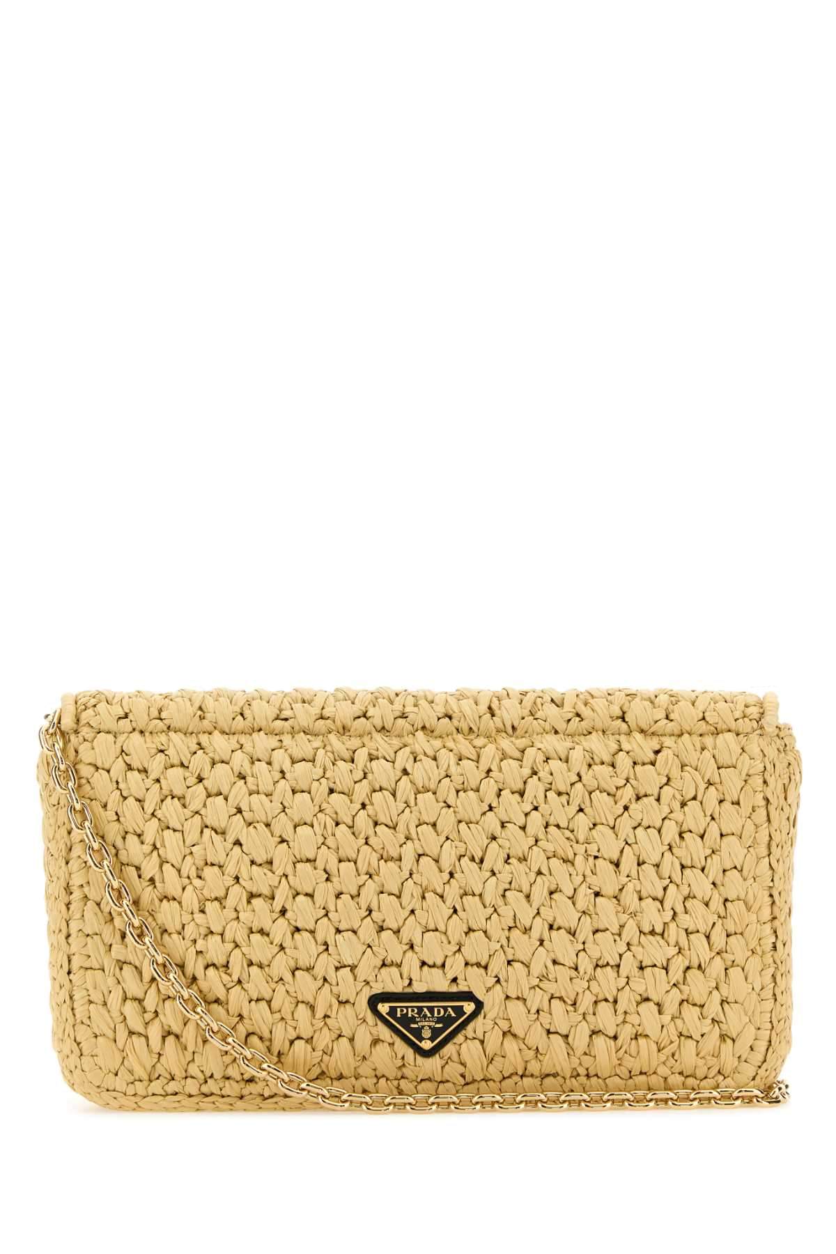 Prada Women Raffia Crossbody Bag PRADA