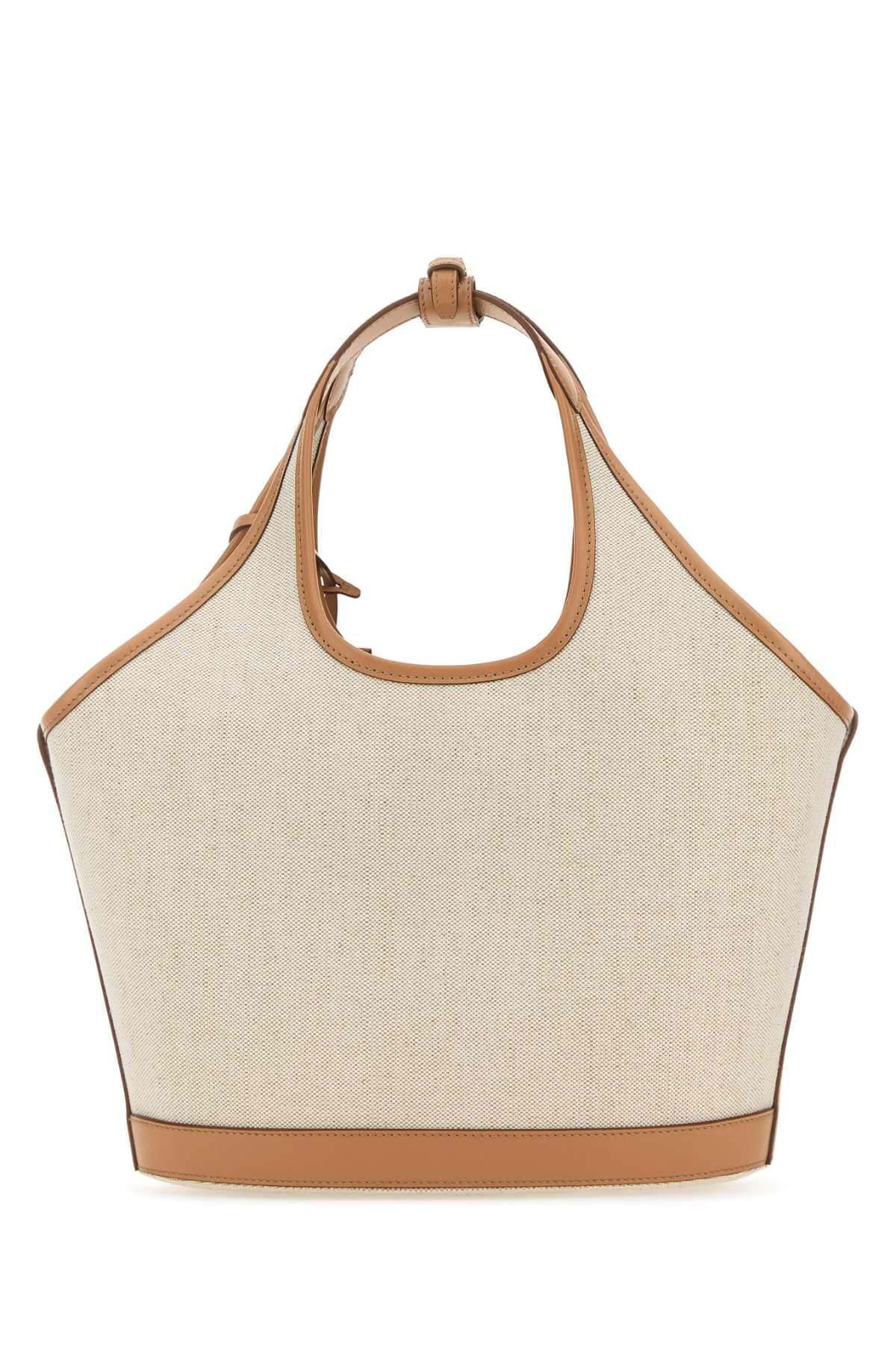 Prada Women Sand Canvas Handbag PRADA