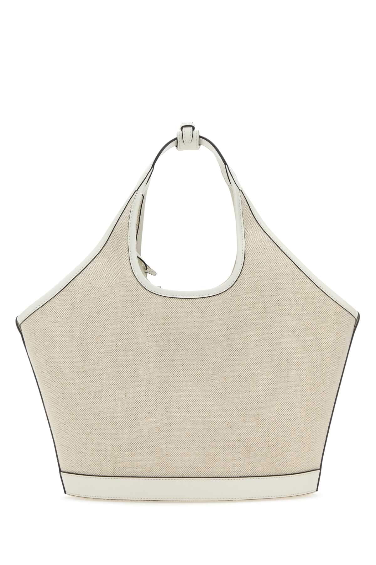 Prada Women Sand Canvas Handbag PRADA