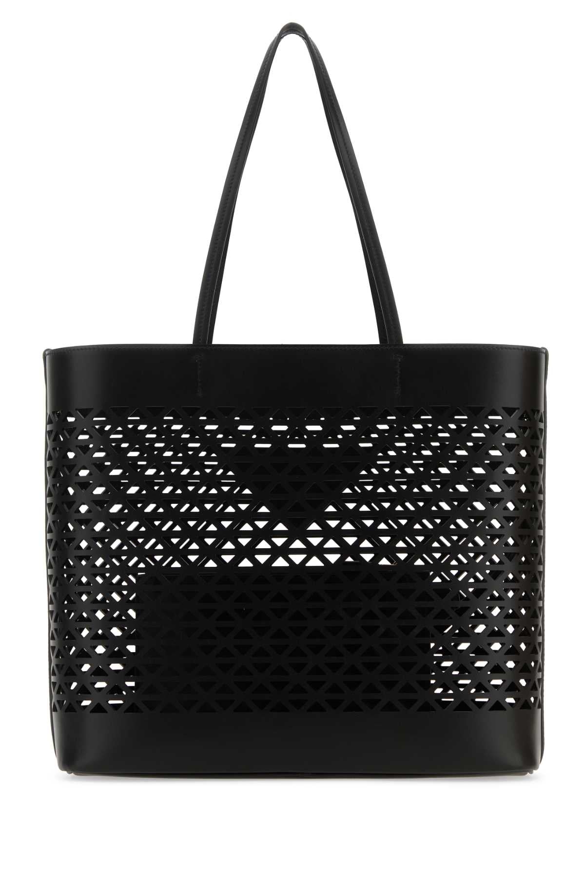 Prada Women Black Leather Shopping Bag PRADA