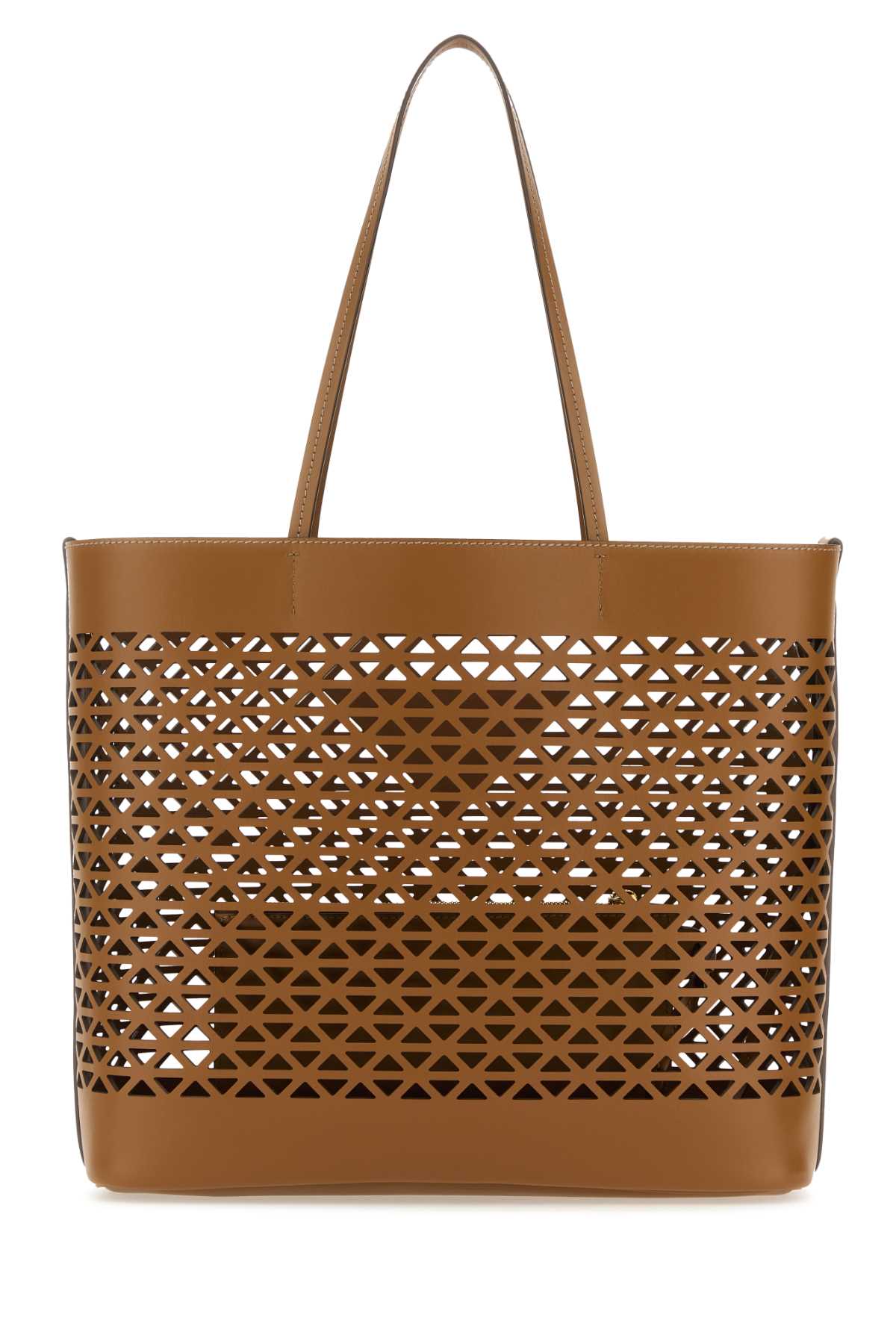 Prada Women Caramel Leather Shopping Bag PRADA