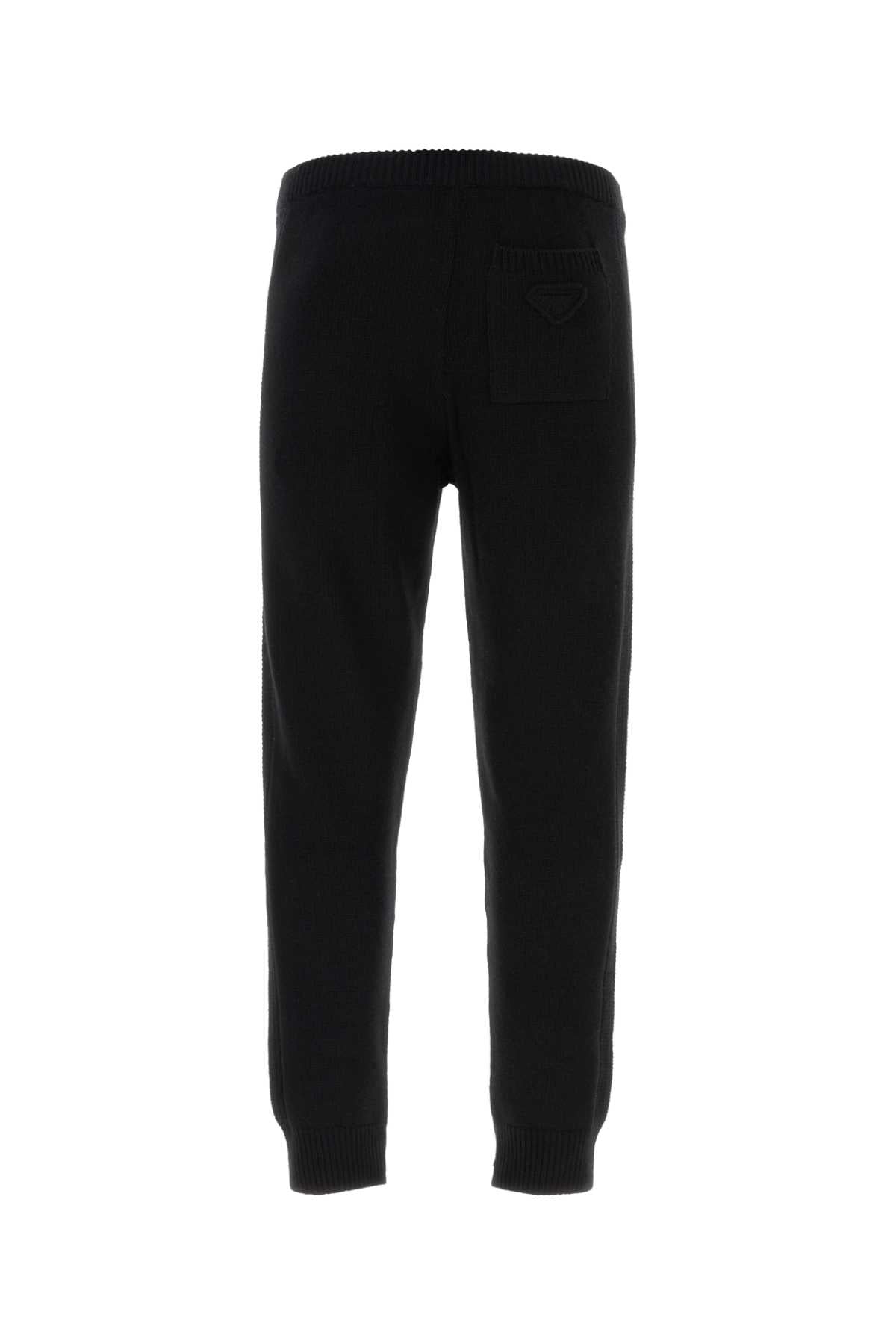 Prada Men Black Wool Blend Pant PRADA