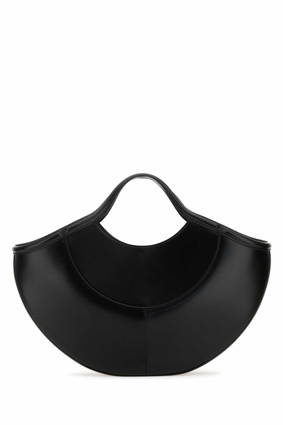Alexander Mcqueen Women Black Leather The Cove Shopping Bag ALEXANDER MCQUEEN