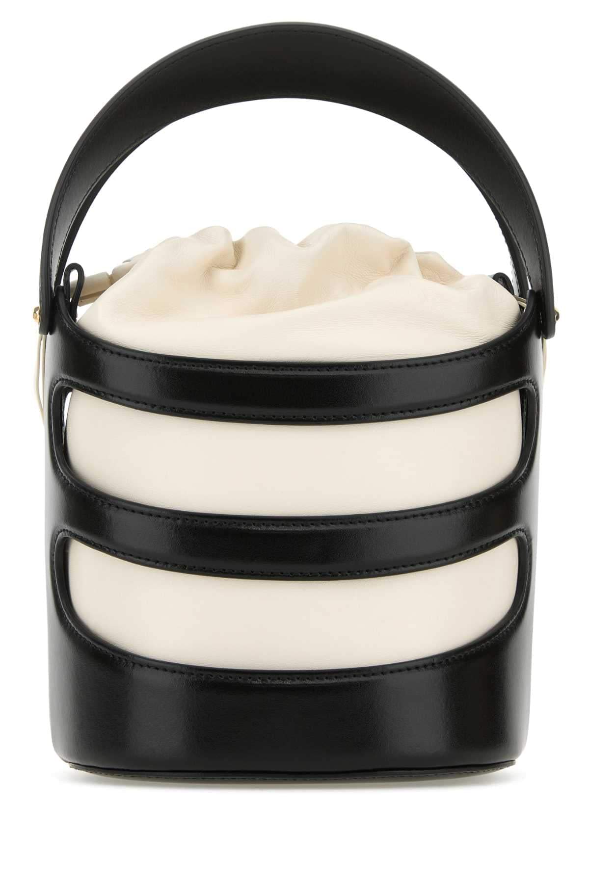 Alexander Mcqueen Women Two-Tone Leather The Rise Bucket Bag ALEXANDER MCQUEEN