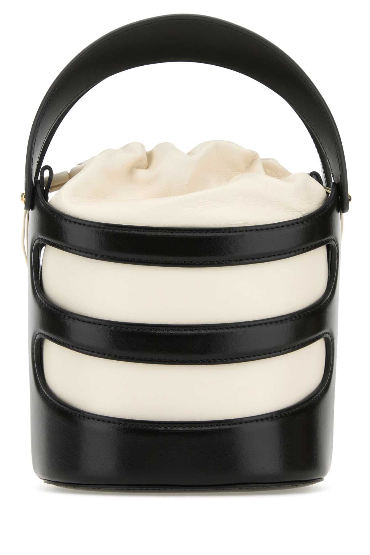 Alexander Mcqueen Women Two-Tone Leather The Rise Bucket Bag ALEXANDER MCQUEEN