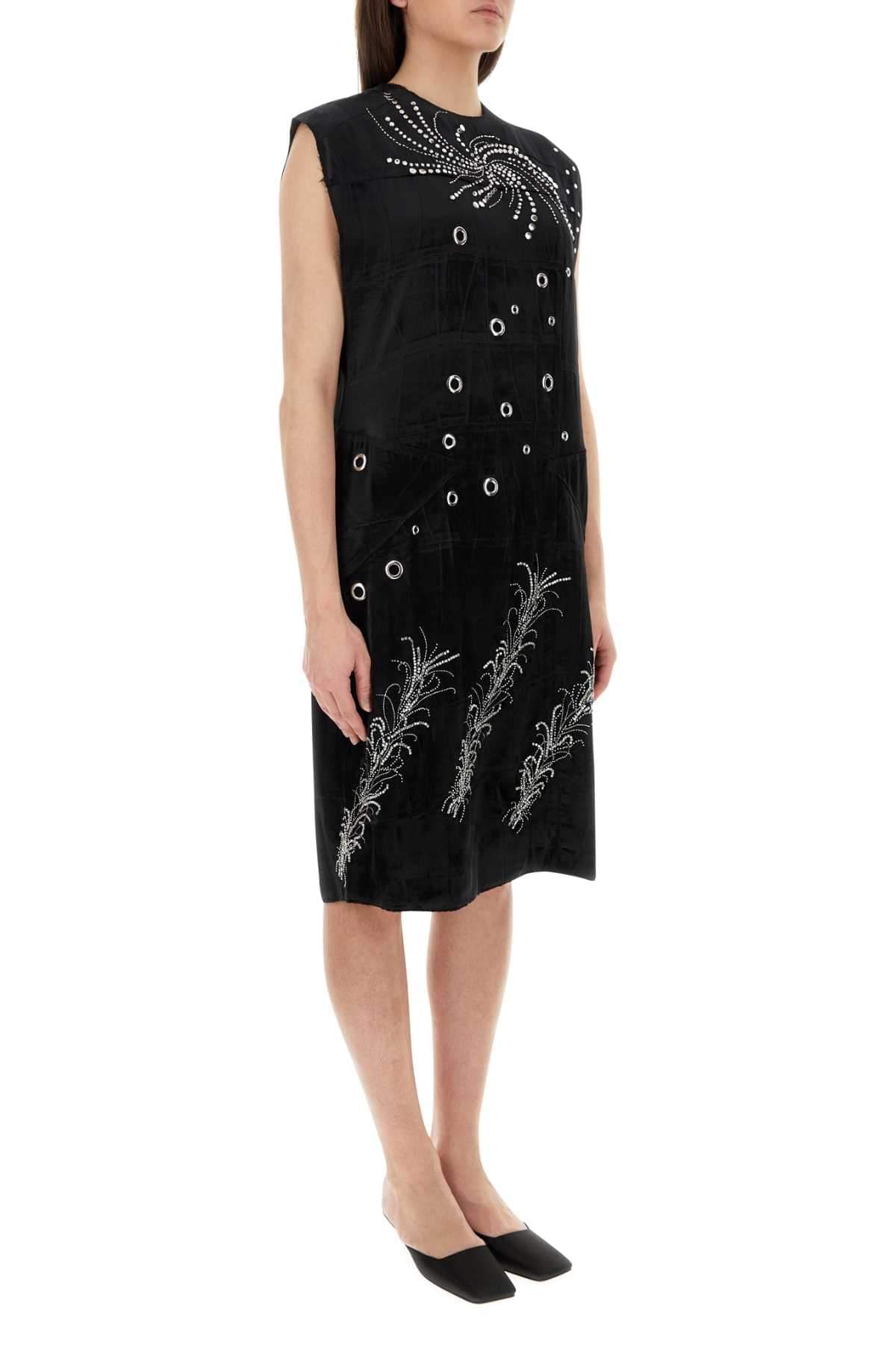 Prada Women Black Velvet Dress PRADA