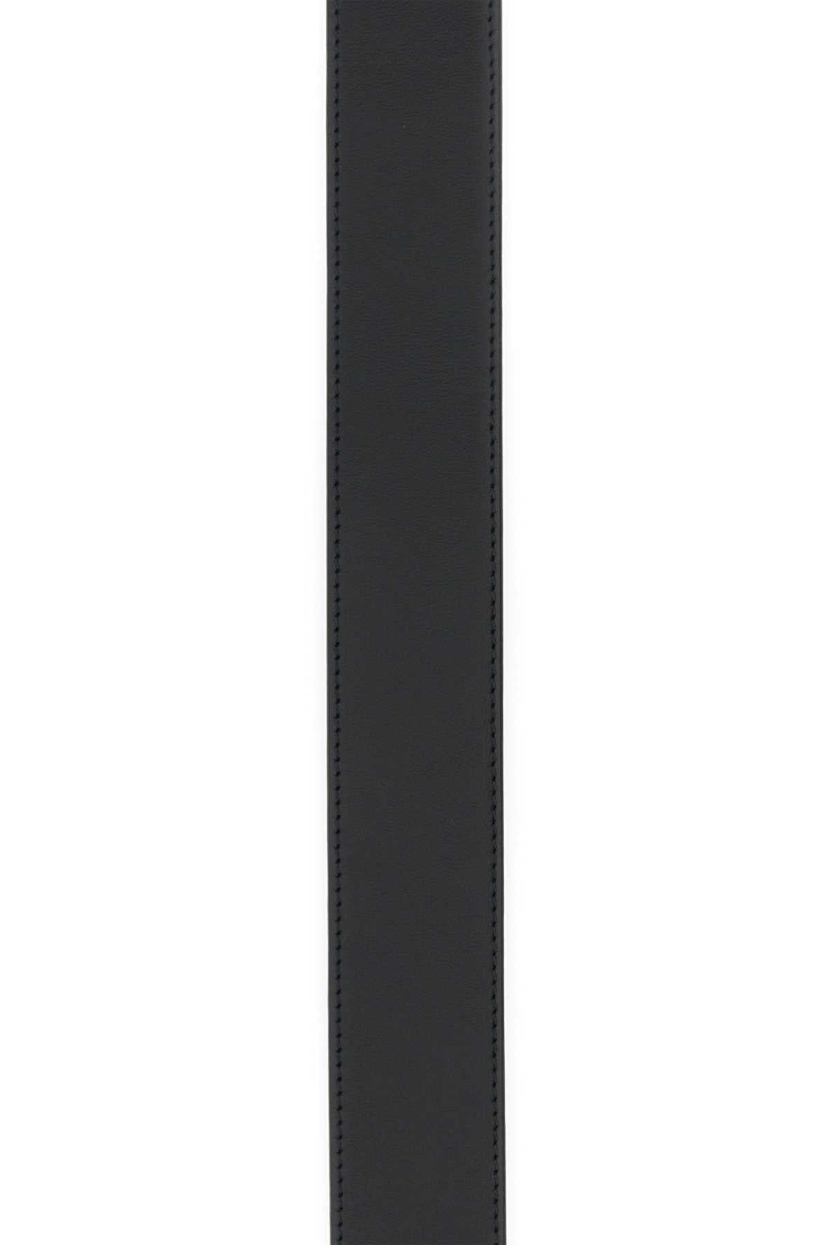Prada Women Black Leather Belt PRADA