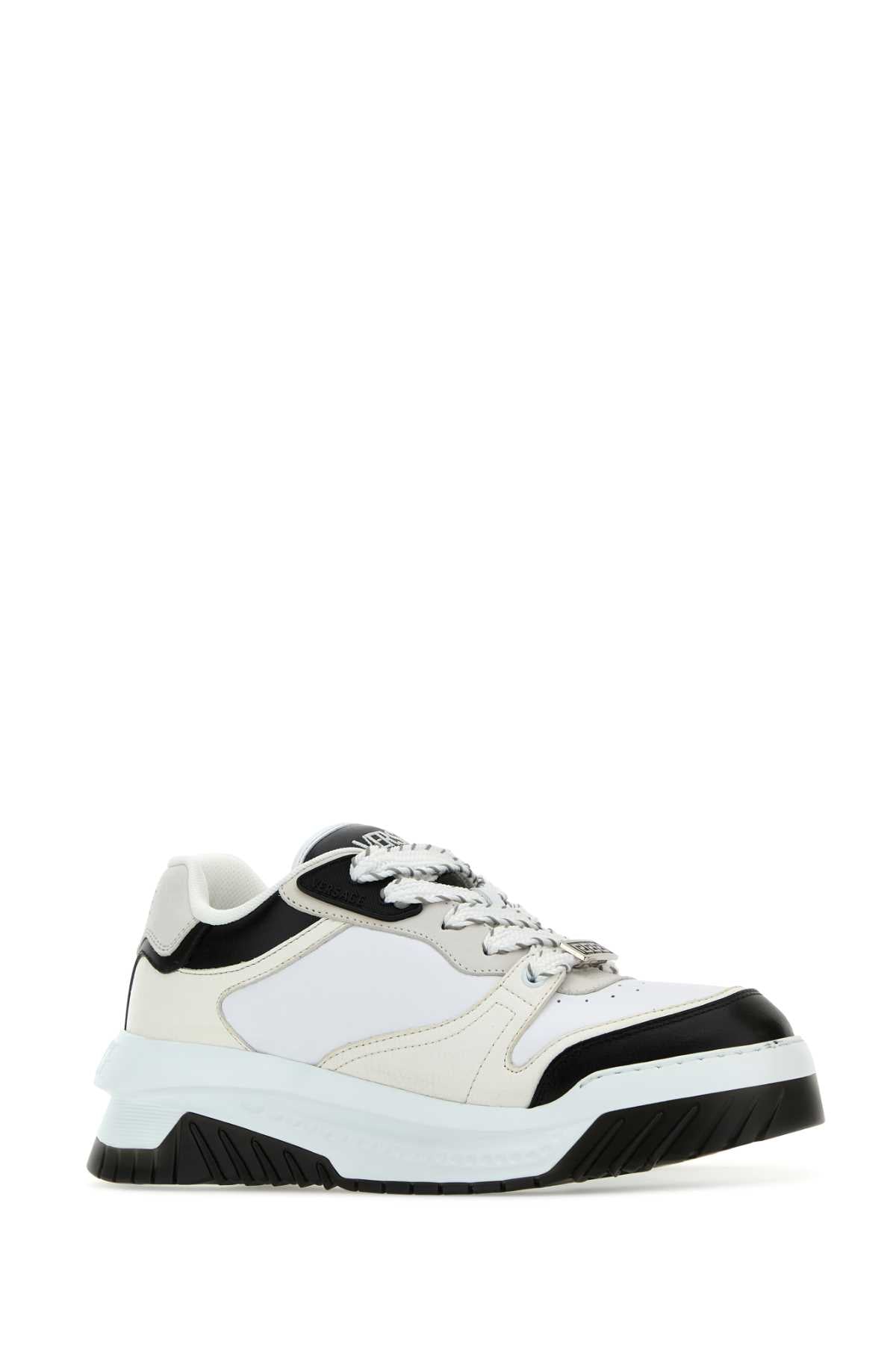 Versace Men Multicolor Leather Odissea Sneakers VERSACE