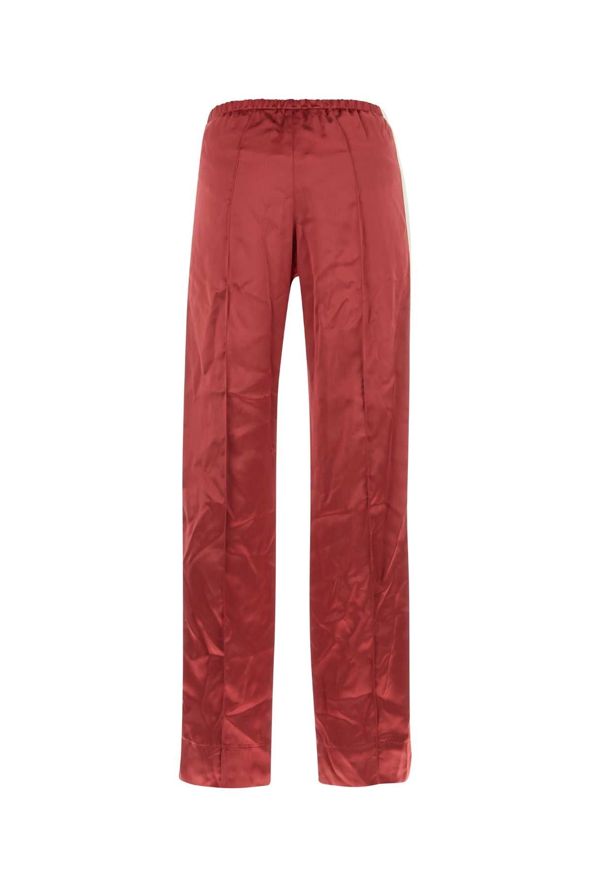 Palm Angels Women Tyrian Purple Viscose Pant PALM ANGELS