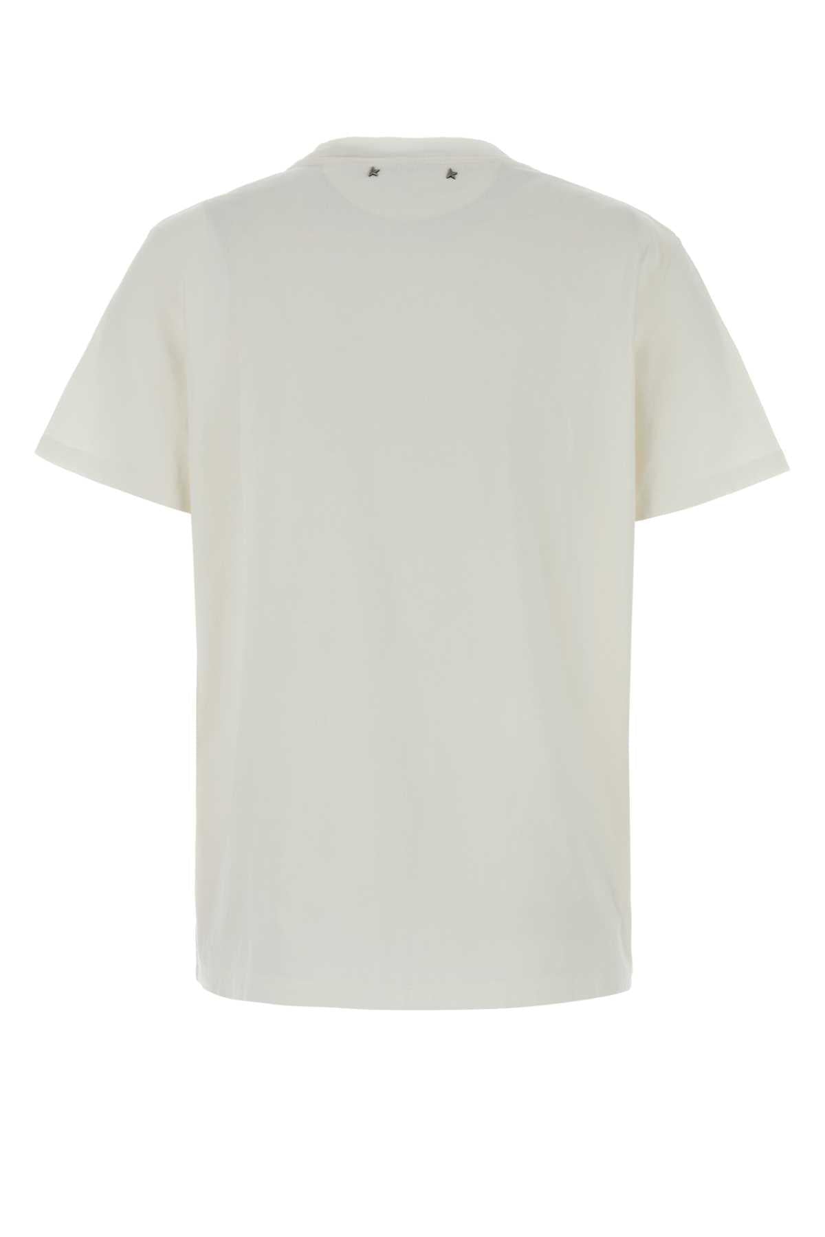 Golden Goose Deluxe Brand Women White Cotton T-Shirt GOLDEN GOOSE