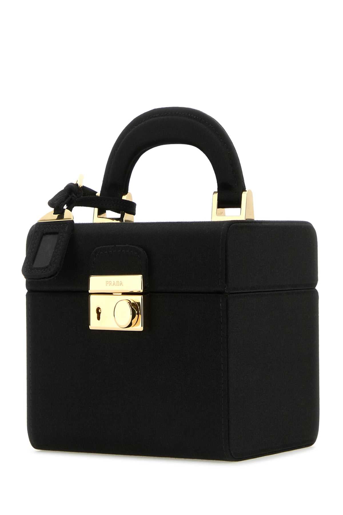 Prada Women Black Satin Jewel Case PRADA