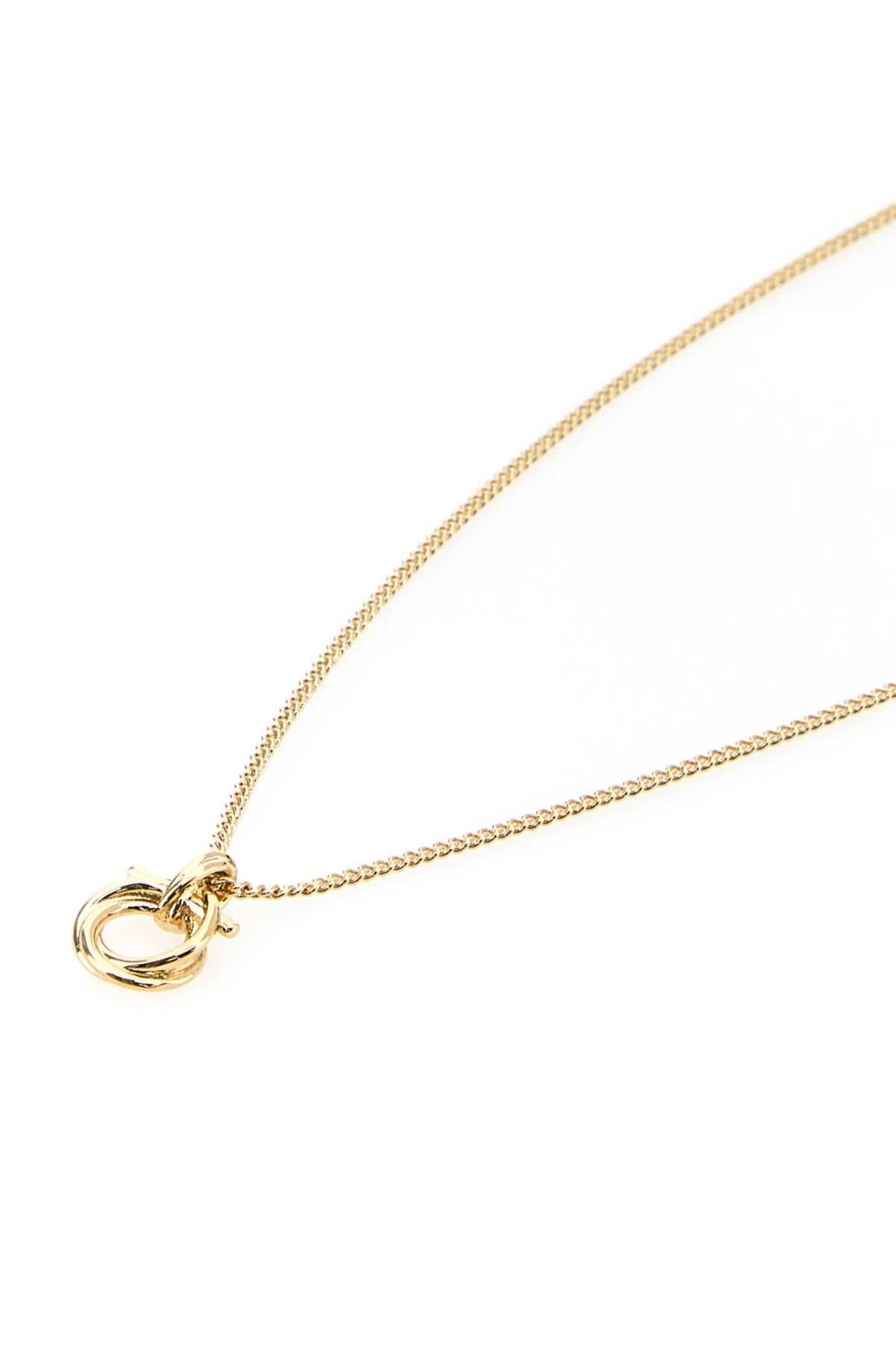 Salvatore Ferragamo Women Gold Metal Gancini Necklace FERRAGAMO