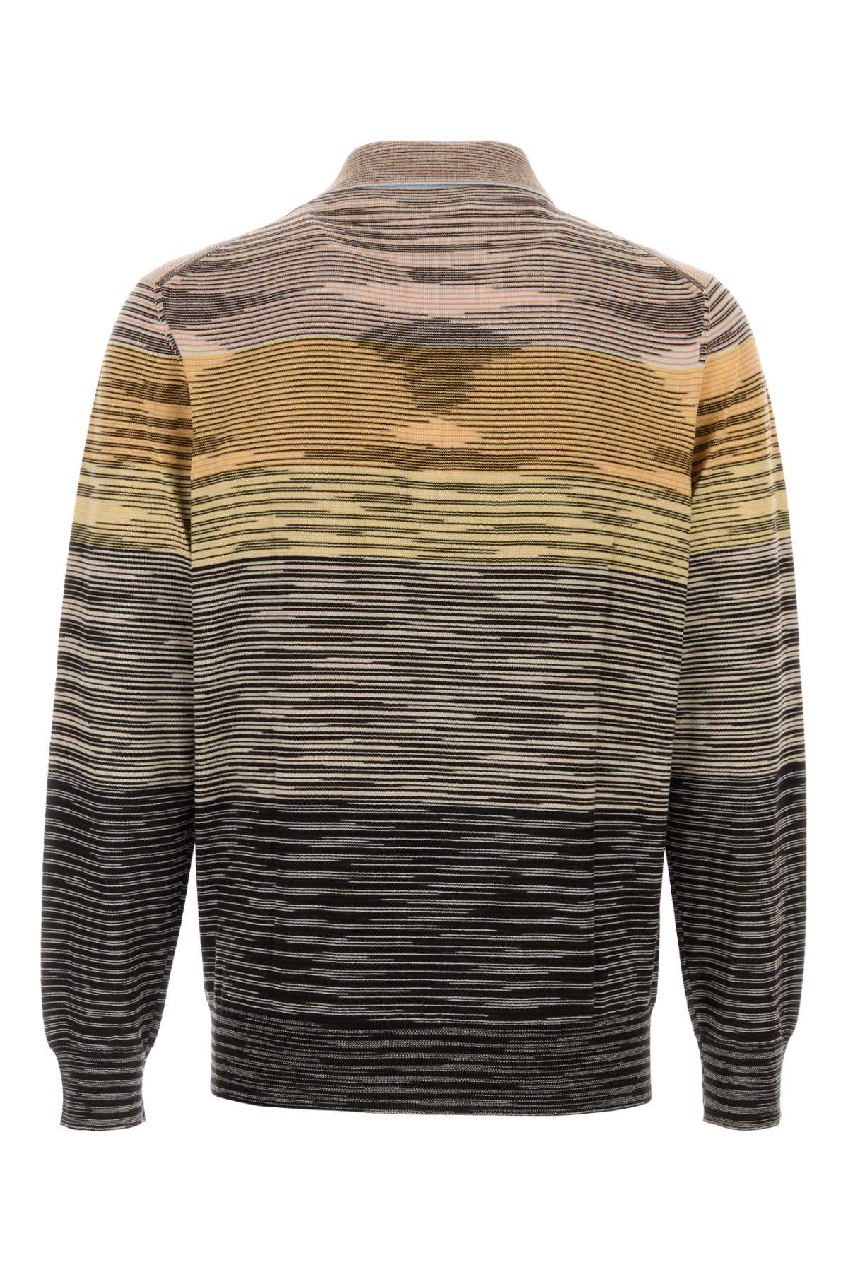 Missoni Men Embroidered Wool Polo Shirt MISSONI