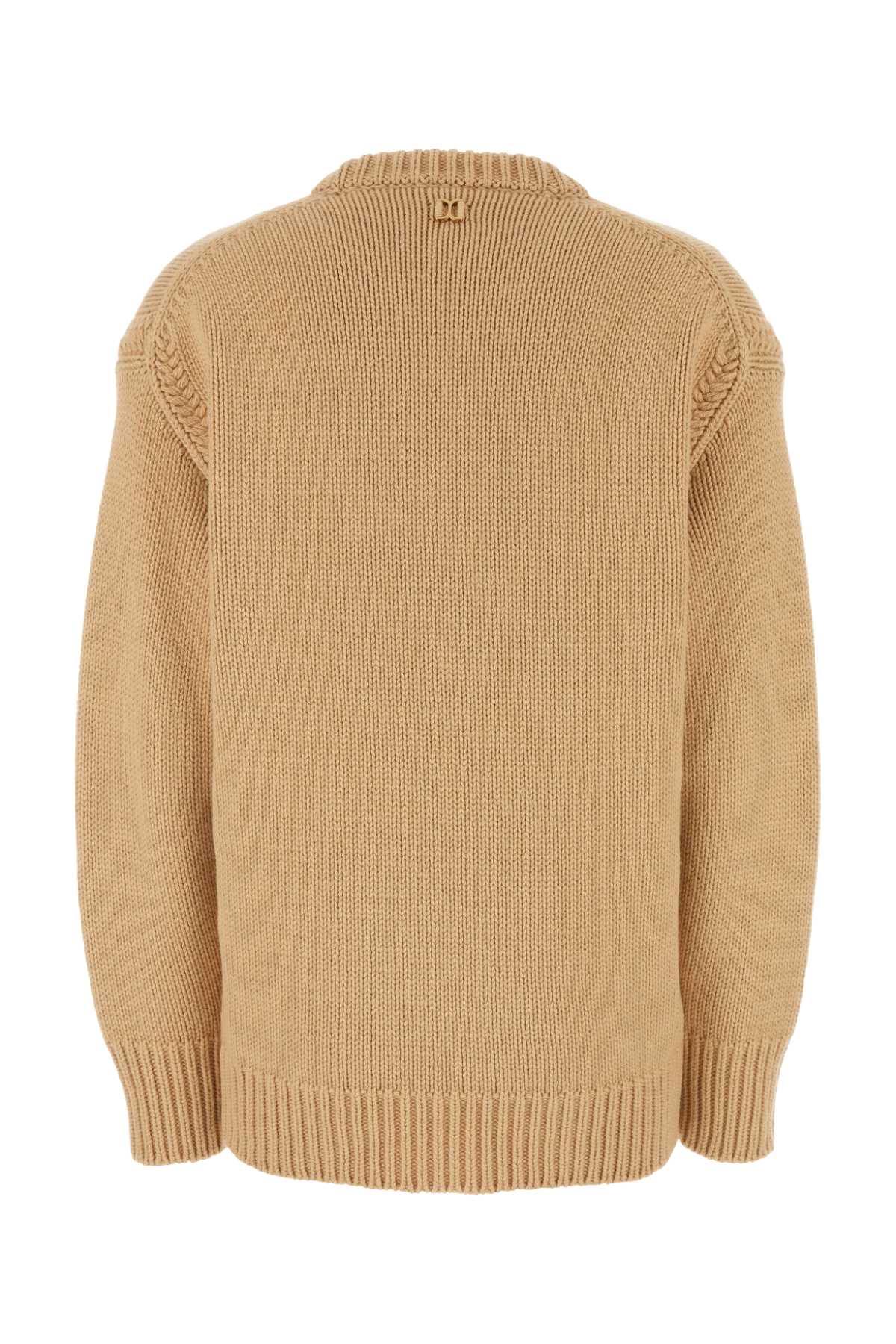 Chloe Women Skin Pink Cashmere Blend Oversize Sweater CHLOE