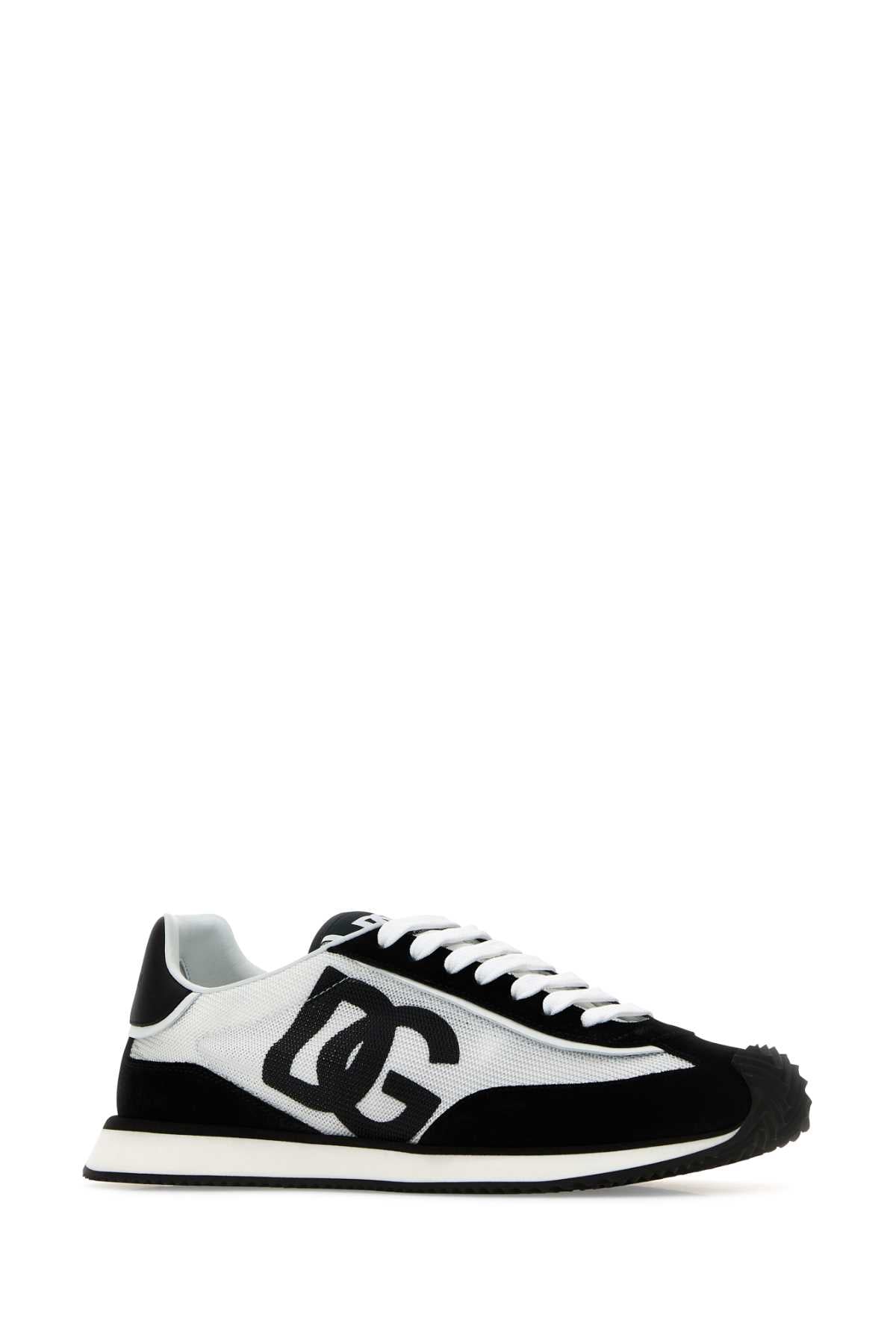 Dolce & Gabbana Men Two-Tone Mesh And Suede Dg Aria Sneakers DOLCE & GABBANA