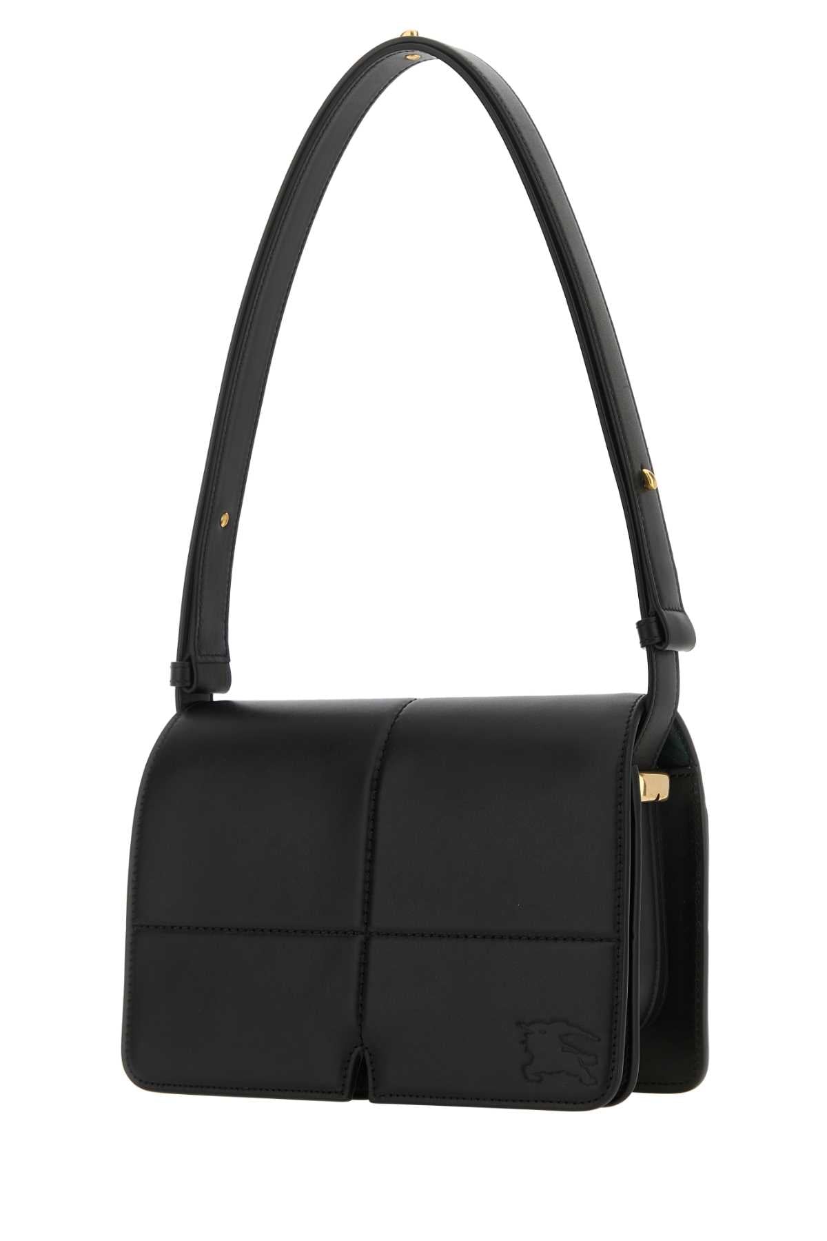 Burberry Women Black Leather Snip Shoulder Bag BURBERRY