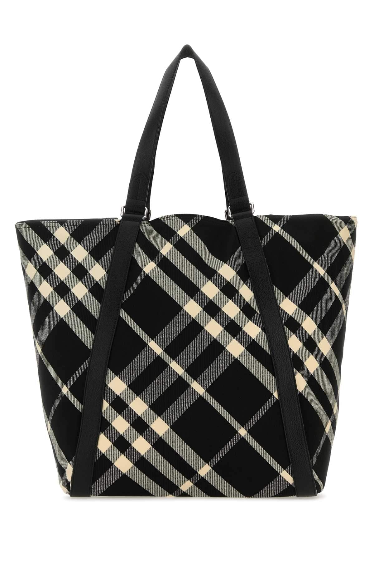 Burberry Men Embroidered Fabric Festival Shopping Bag BURBERRY