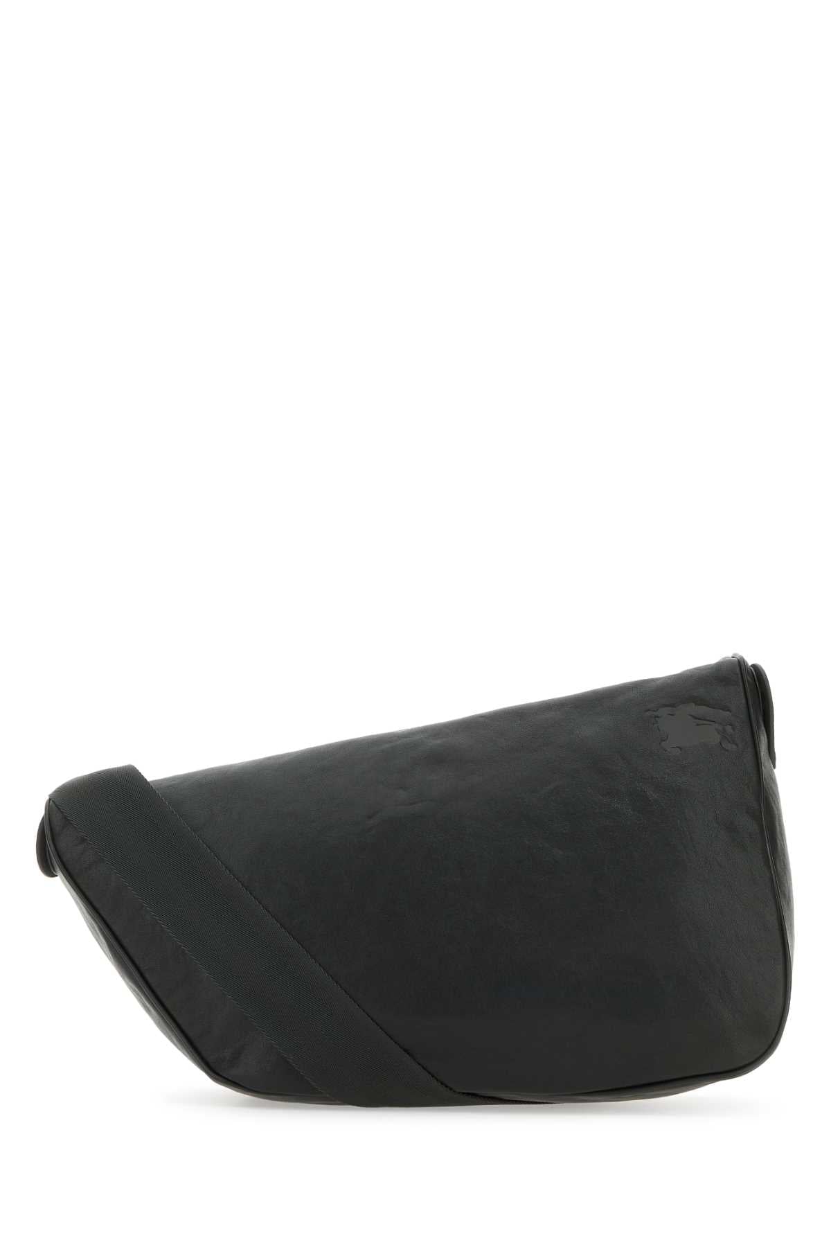 Burberry Men Slate Leather Large Shield Crossbody Bag BURBERRY